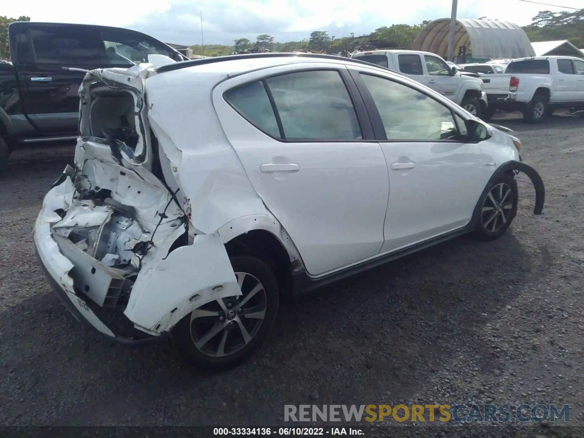 4 Photograph of a damaged car JTDKDTB38K1624146 TOYOTA PRIUS C 2019