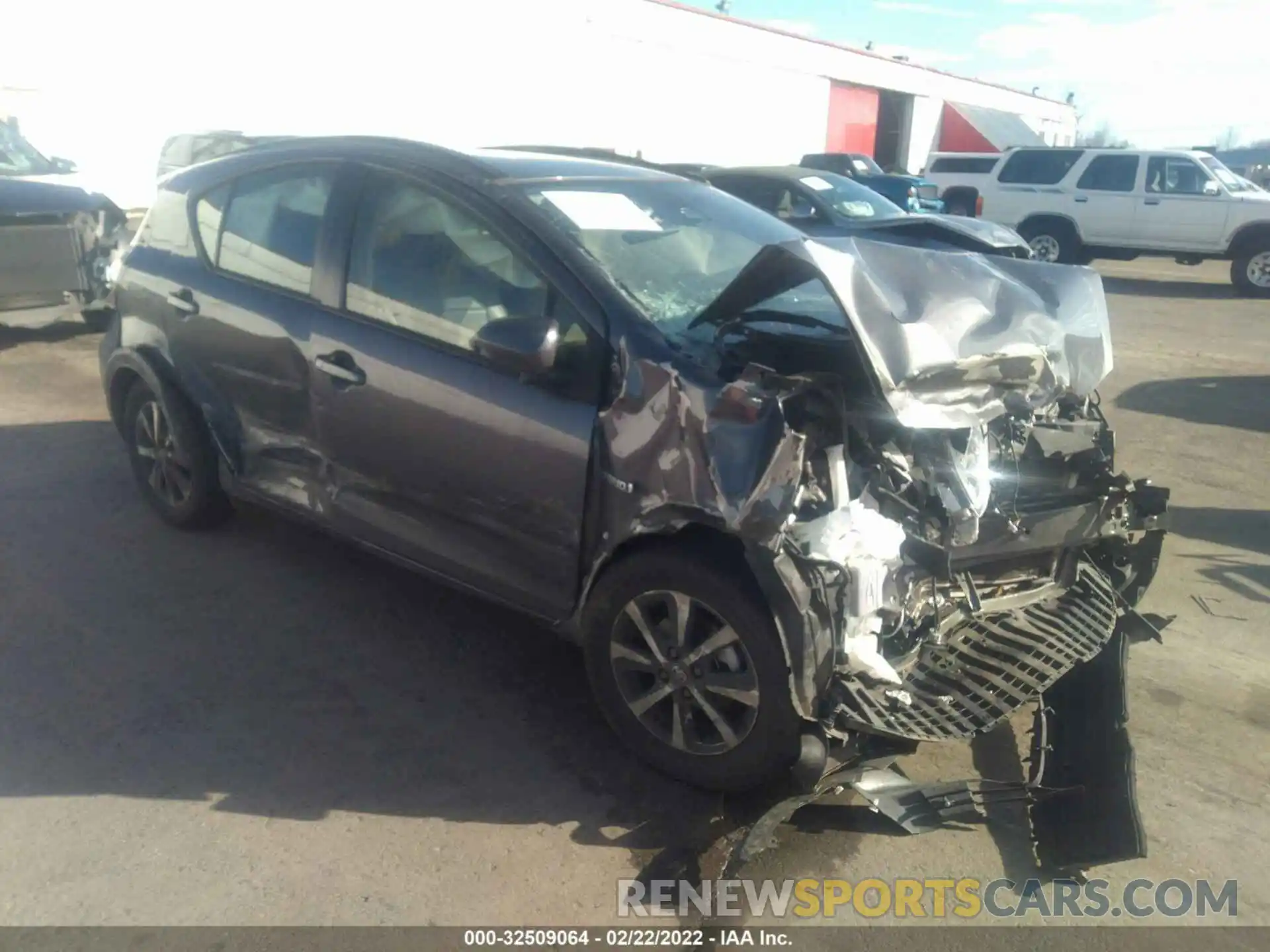 1 Photograph of a damaged car JTDKDTB38K1625636 TOYOTA PRIUS C 2019