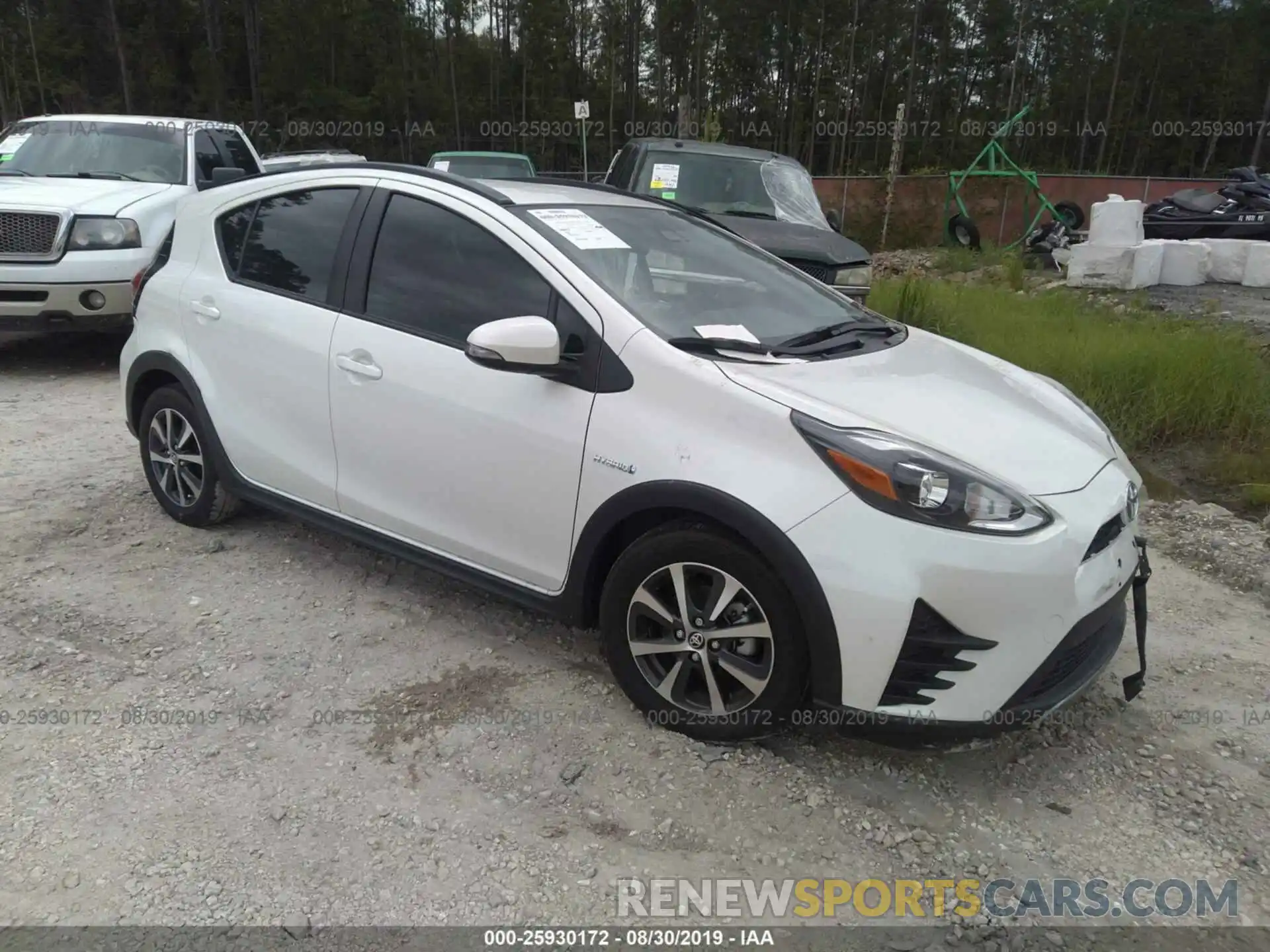 1 Photograph of a damaged car JTDKDTB38K1625801 TOYOTA PRIUS C 2019