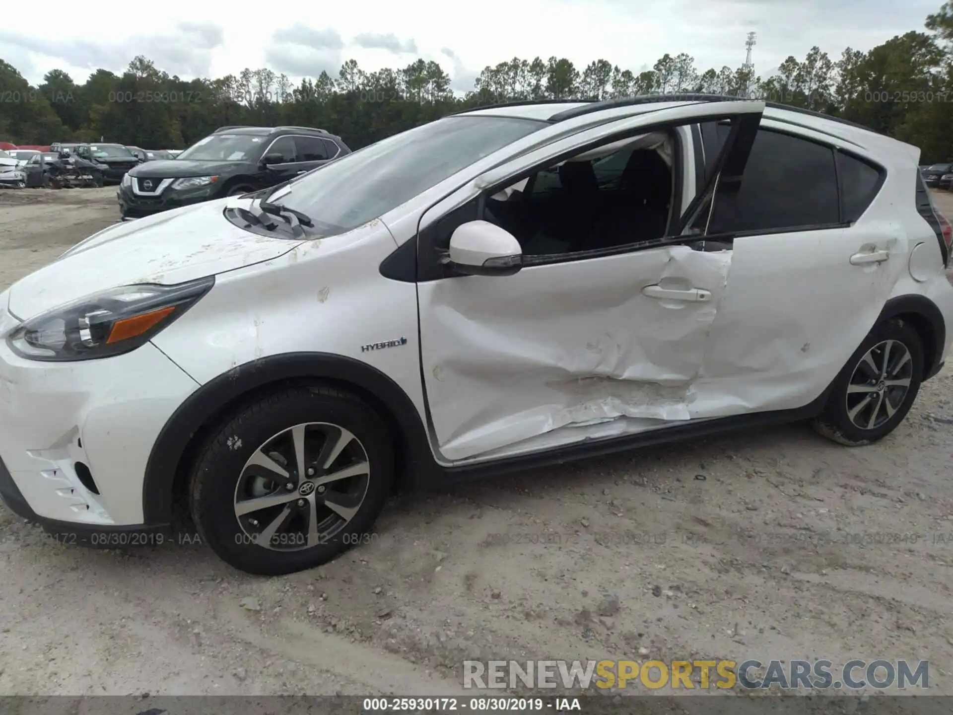 2 Photograph of a damaged car JTDKDTB38K1625801 TOYOTA PRIUS C 2019