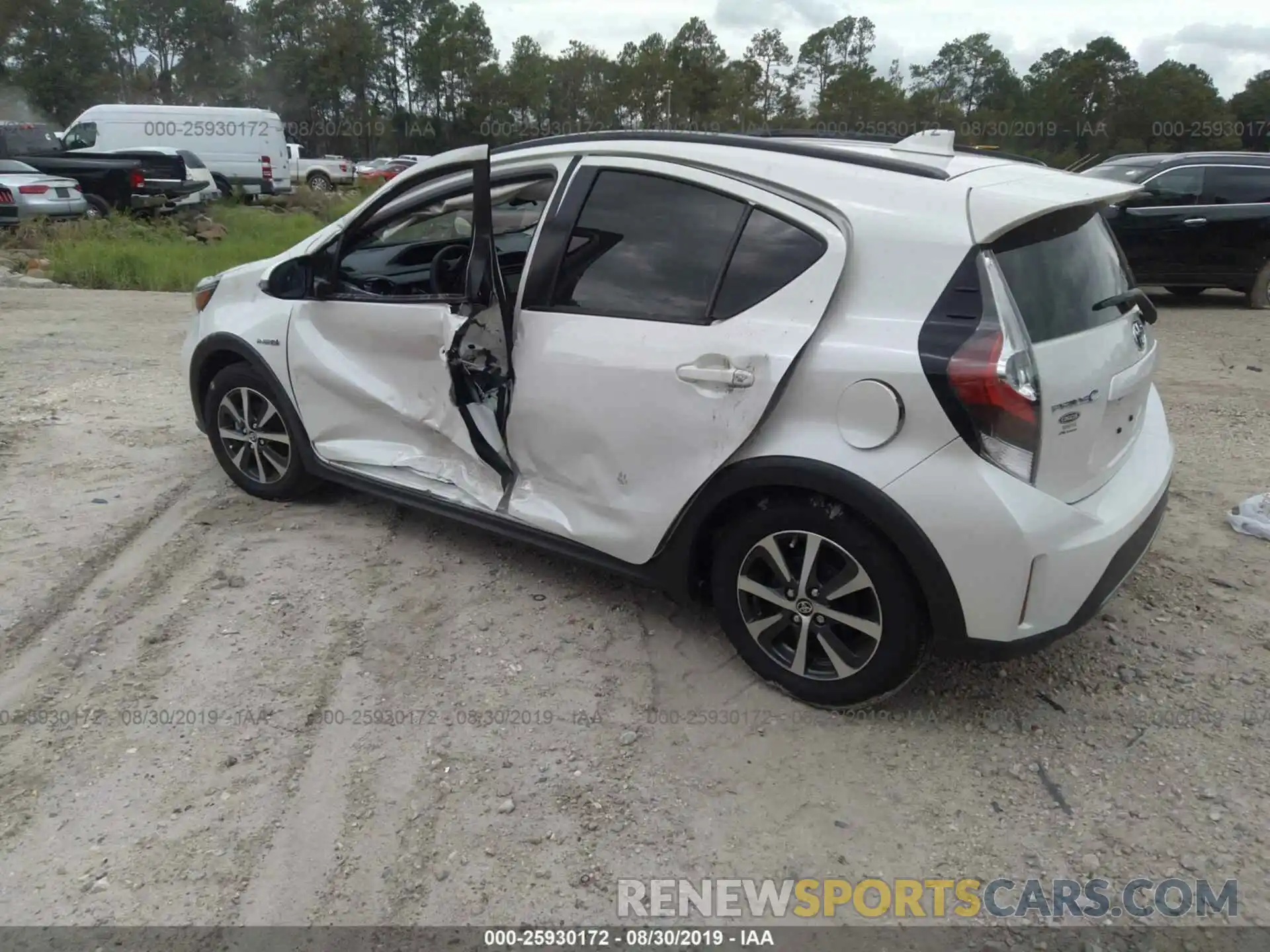 3 Photograph of a damaged car JTDKDTB38K1625801 TOYOTA PRIUS C 2019