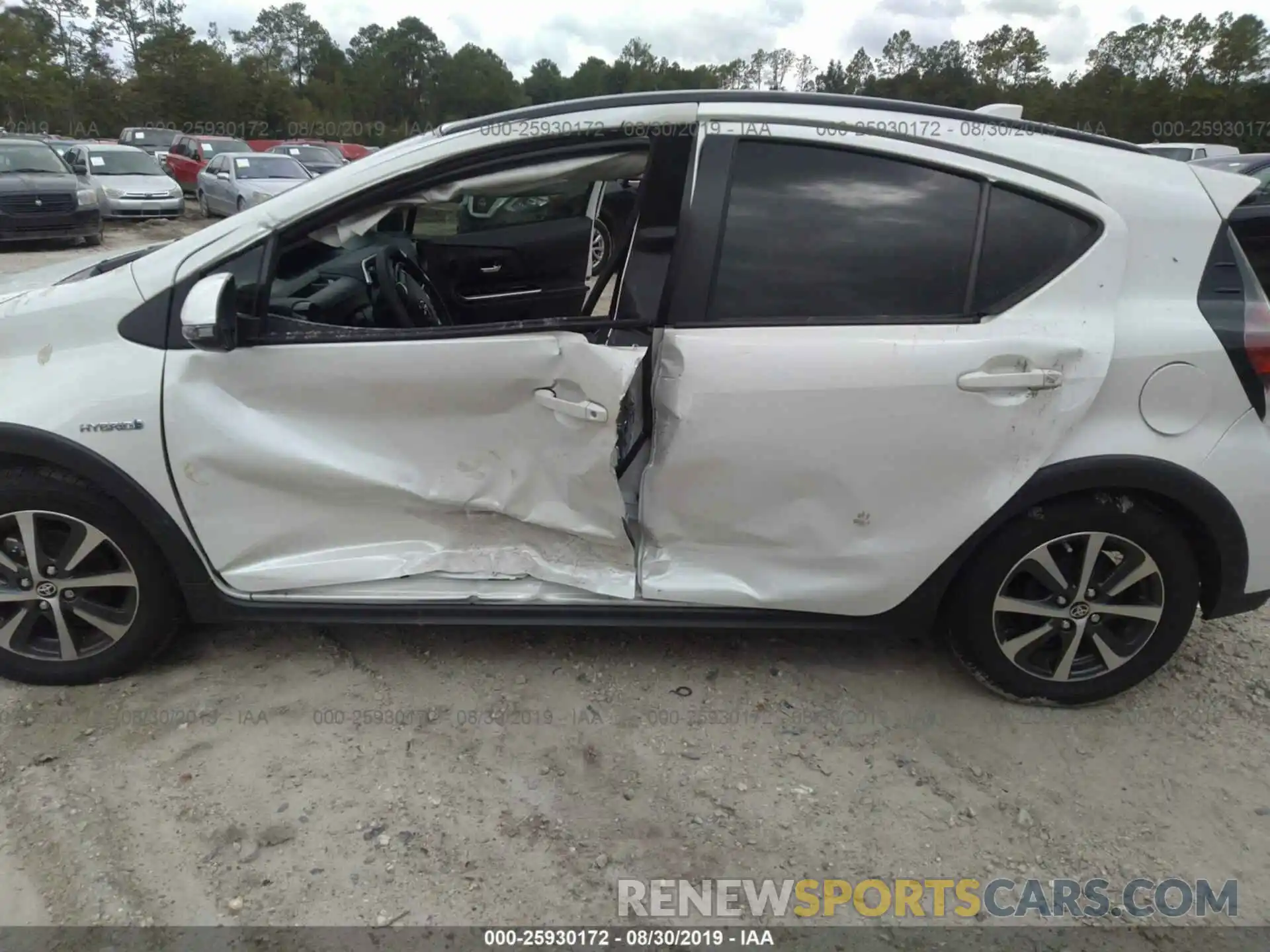 6 Photograph of a damaged car JTDKDTB38K1625801 TOYOTA PRIUS C 2019