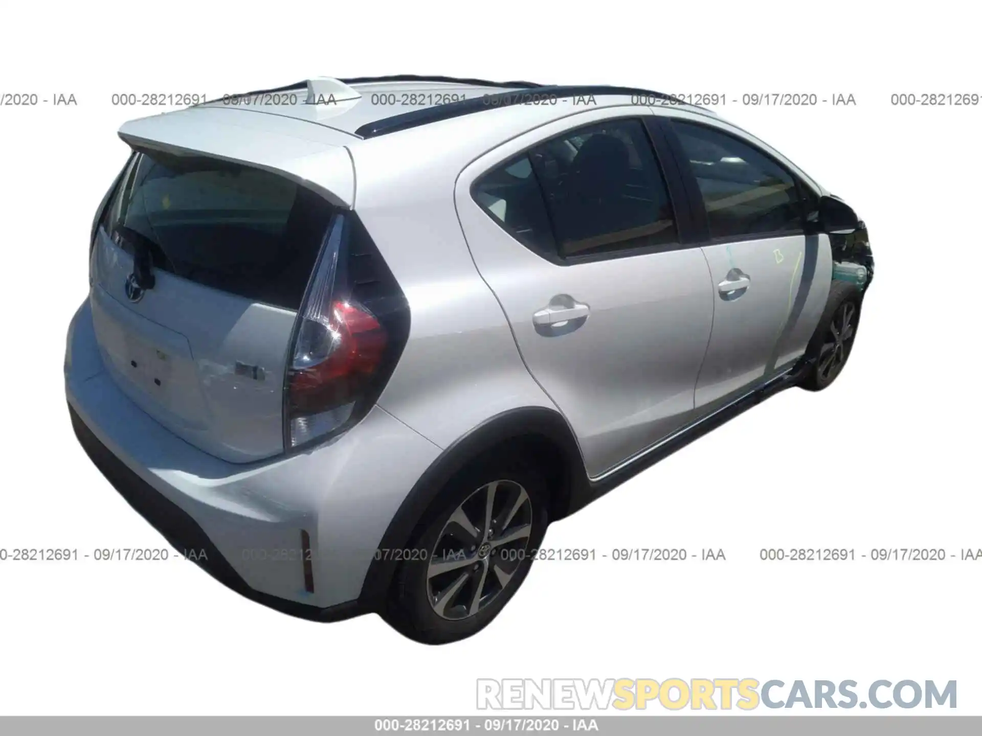 4 Photograph of a damaged car JTDKDTB39K1621031 TOYOTA PRIUS C 2019