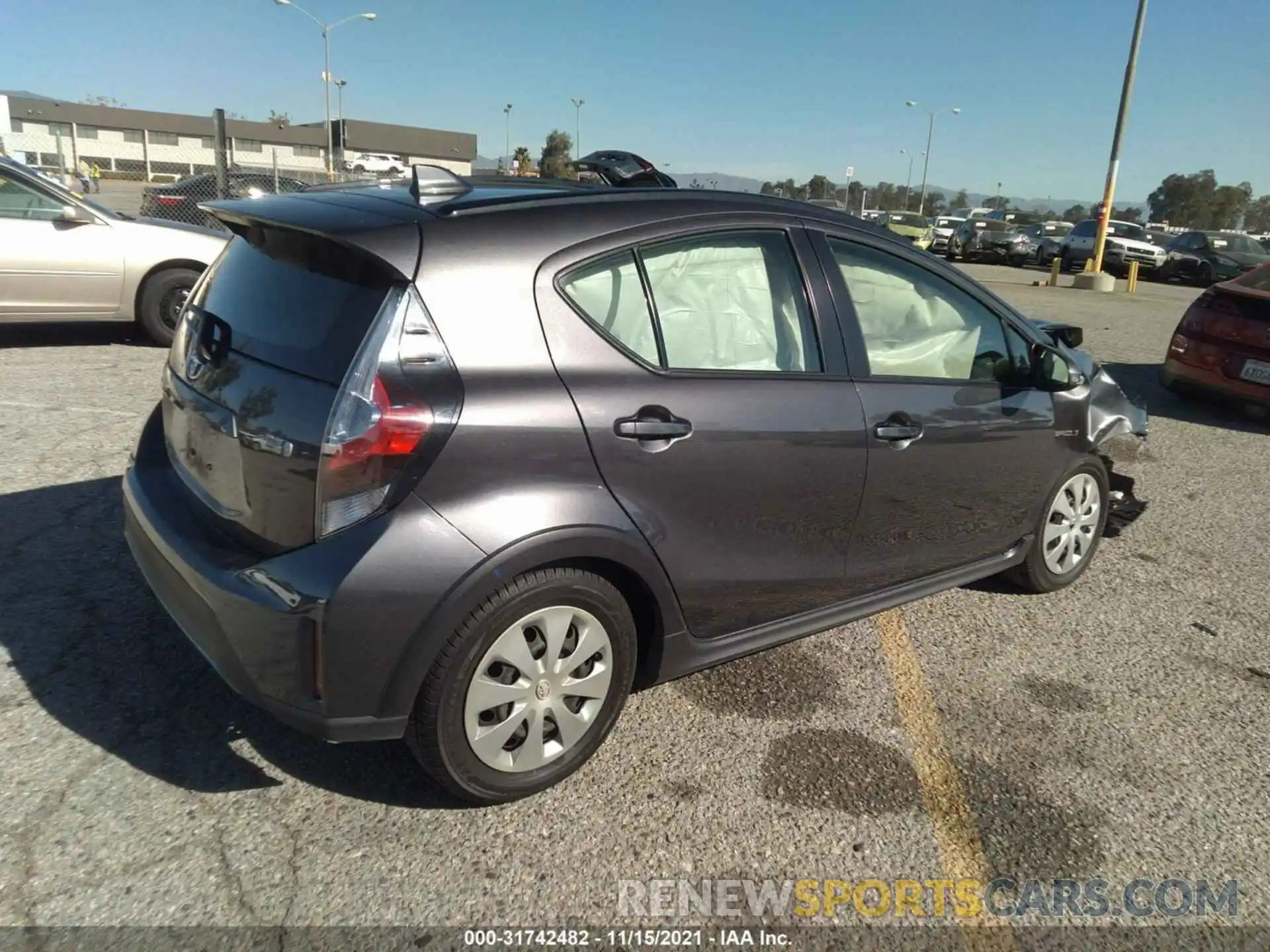 4 Photograph of a damaged car JTDKDTB3XK1621488 TOYOTA PRIUS C 2019