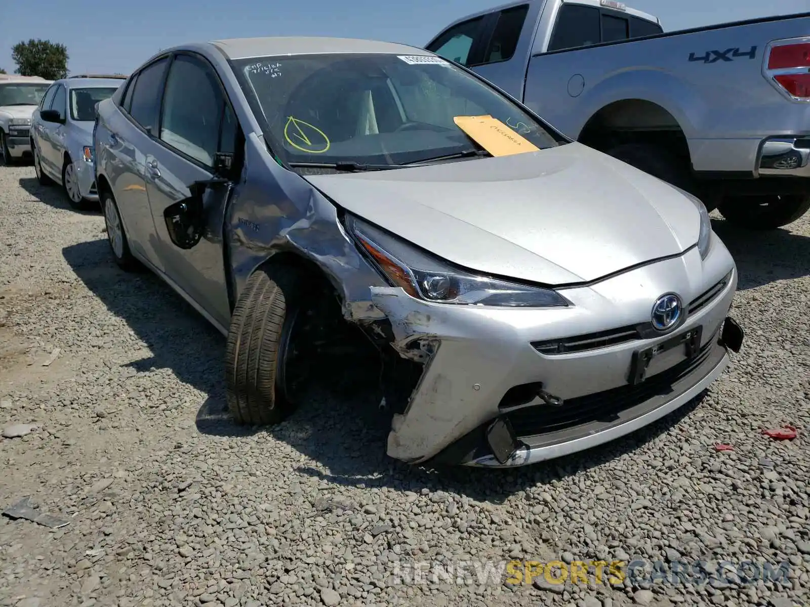 1 Photograph of a damaged car JTDKARFU0L3105158 TOYOTA PRIUS L 2020