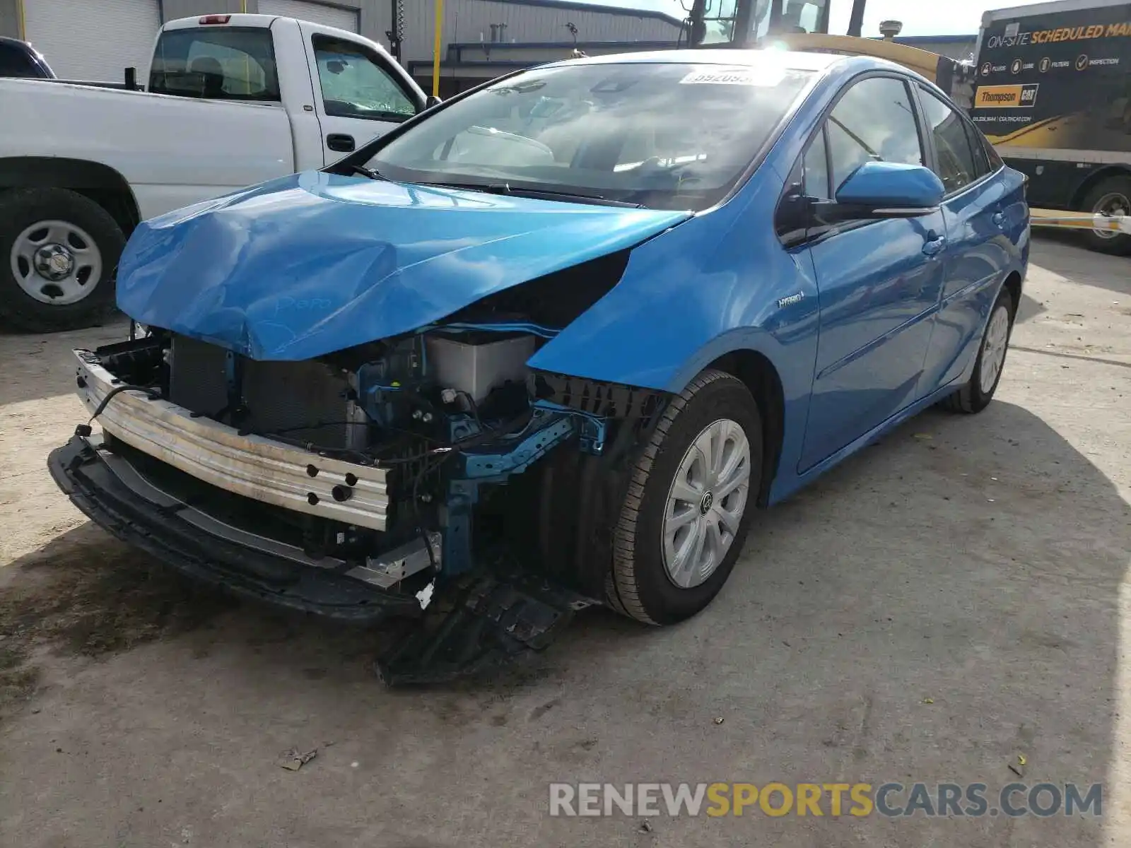 2 Photograph of a damaged car JTDKARFU0L3112465 TOYOTA PRIUS L 2020