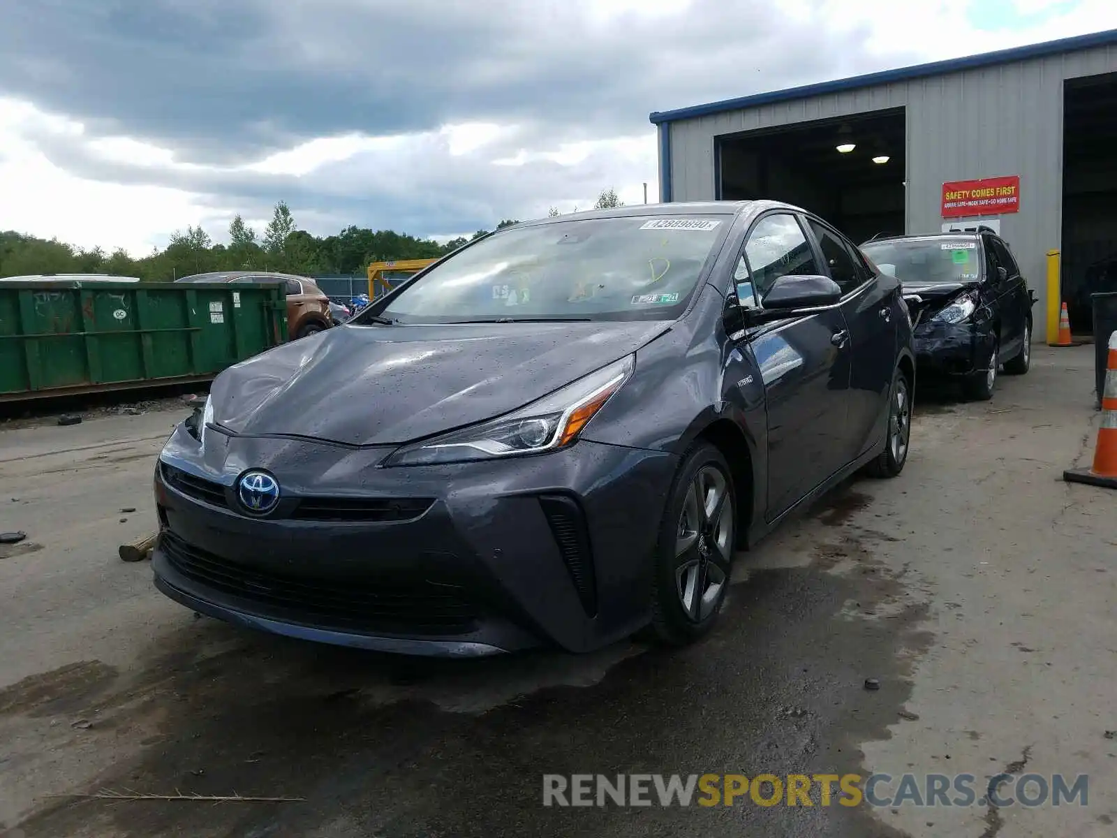 2 Photograph of a damaged car JTDKARFU1L3122986 TOYOTA PRIUS L 2020