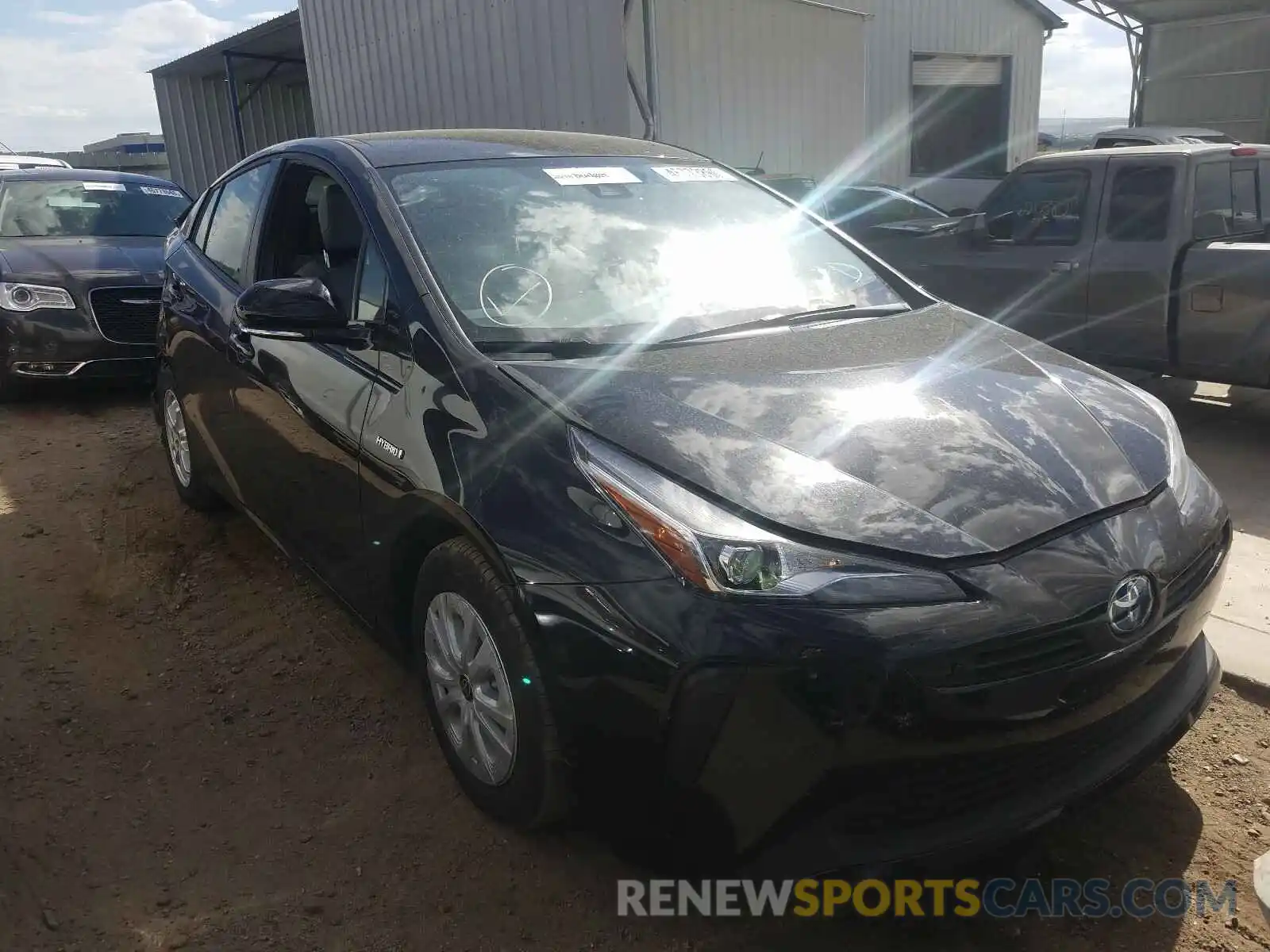 1 Photograph of a damaged car JTDKARFU2L3105081 TOYOTA PRIUS L 2020