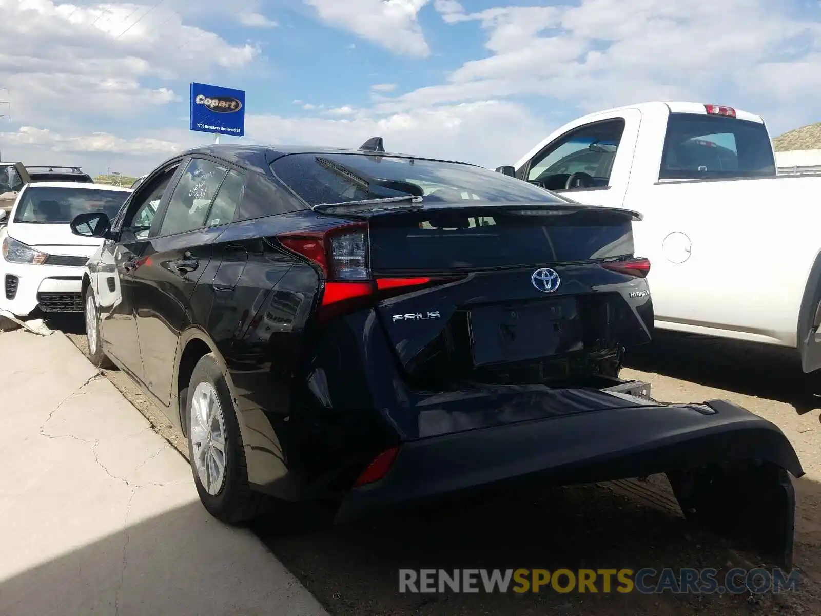 3 Photograph of a damaged car JTDKARFU2L3105081 TOYOTA PRIUS L 2020