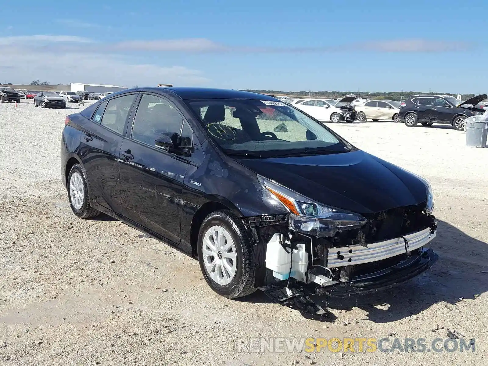 1 Photograph of a damaged car JTDKARFU4L3111559 TOYOTA PRIUS L 2020