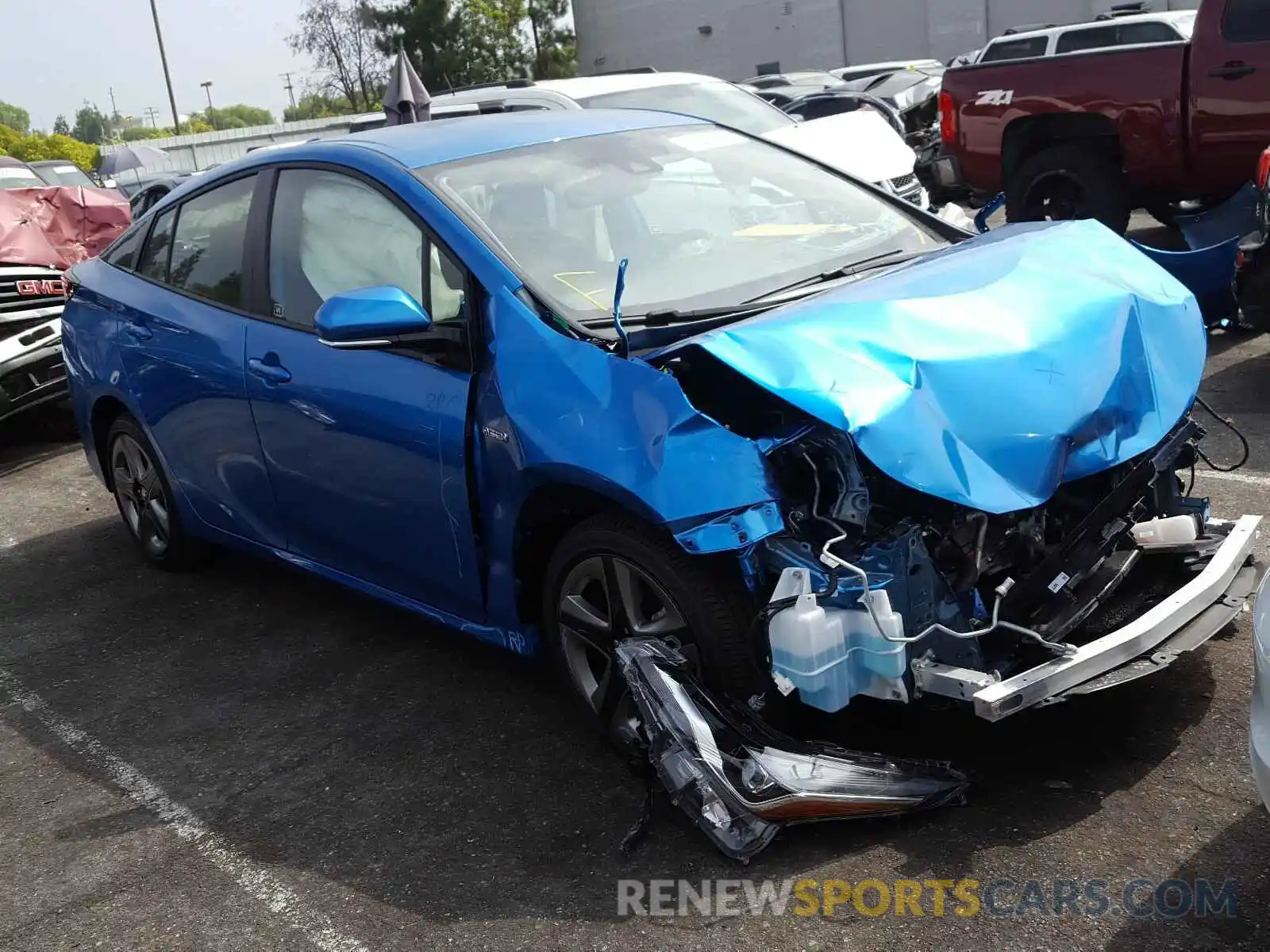 1 Photograph of a damaged car JTDKARFU5L3108542 TOYOTA PRIUS L 2020