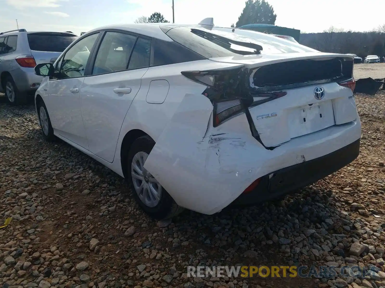 3 Photograph of a damaged car JTDKARFU6L3103253 TOYOTA PRIUS L 2020