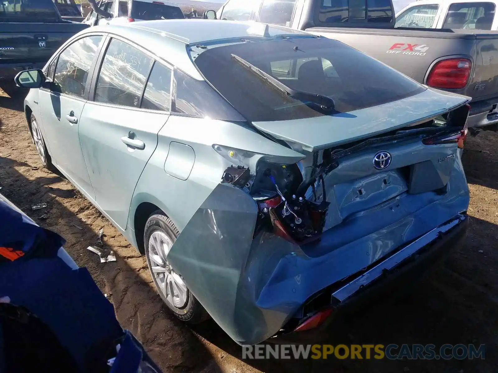 3 Photograph of a damaged car JTDKARFU6L3111563 TOYOTA PRIUS L 2020