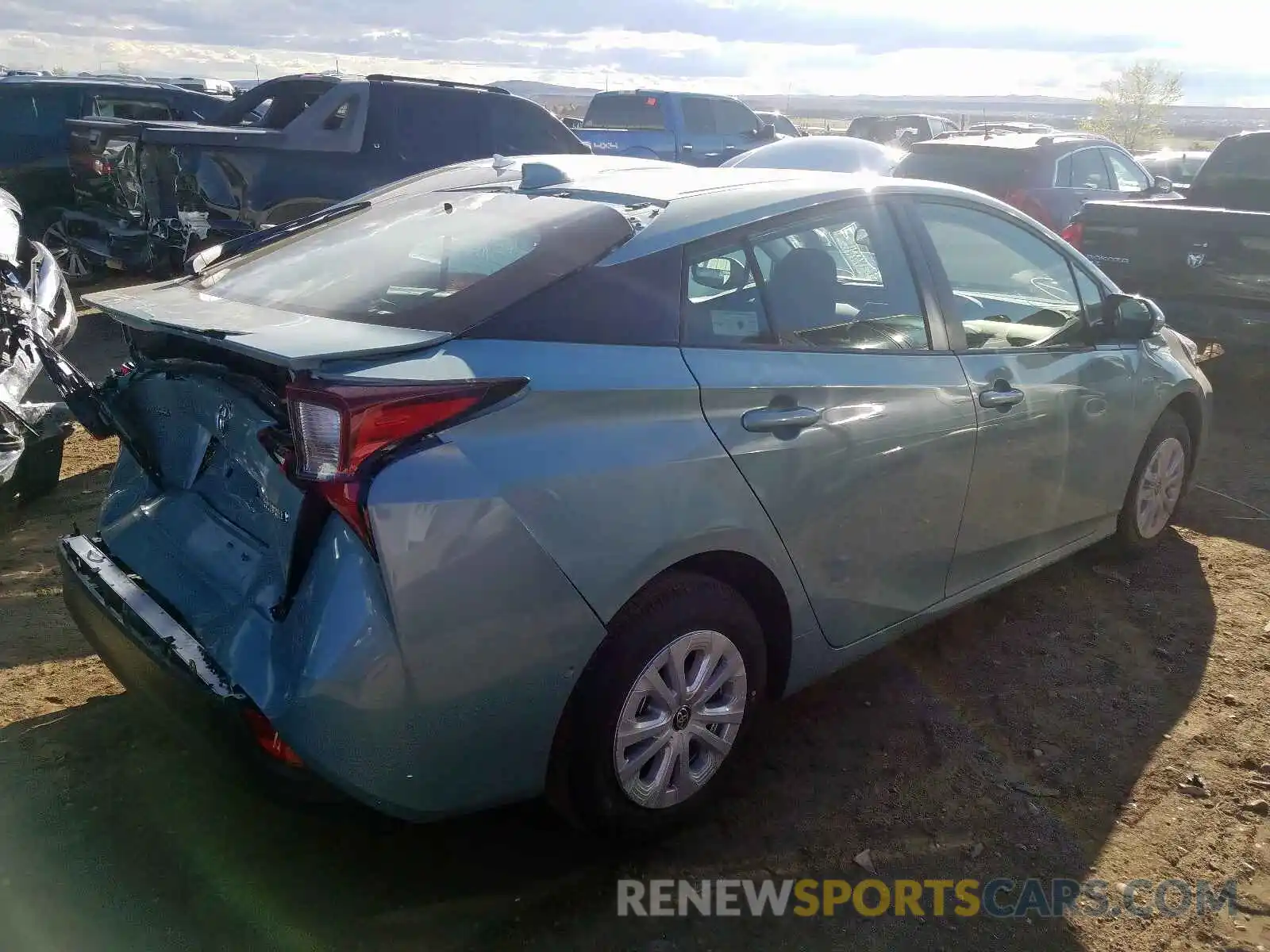 4 Photograph of a damaged car JTDKARFU6L3111563 TOYOTA PRIUS L 2020