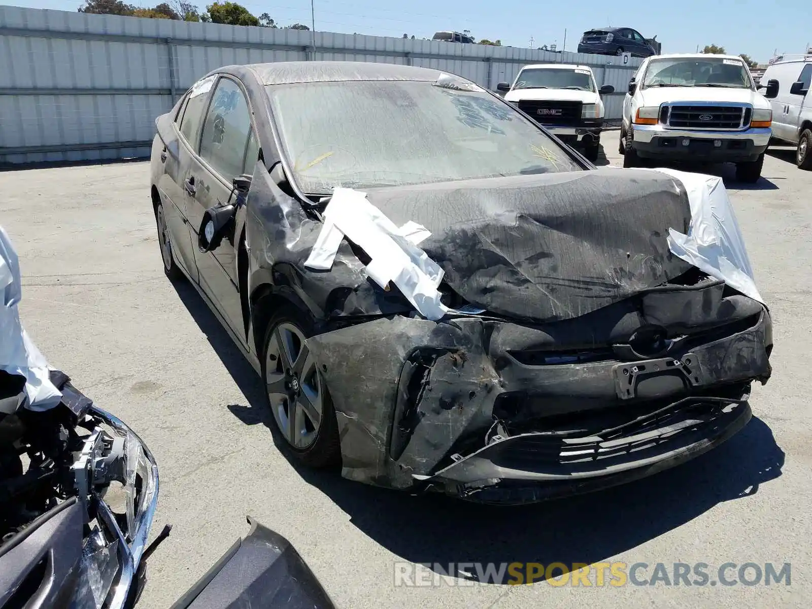 1 Photograph of a damaged car JTDKARFU7L3111913 TOYOTA PRIUS L 2020