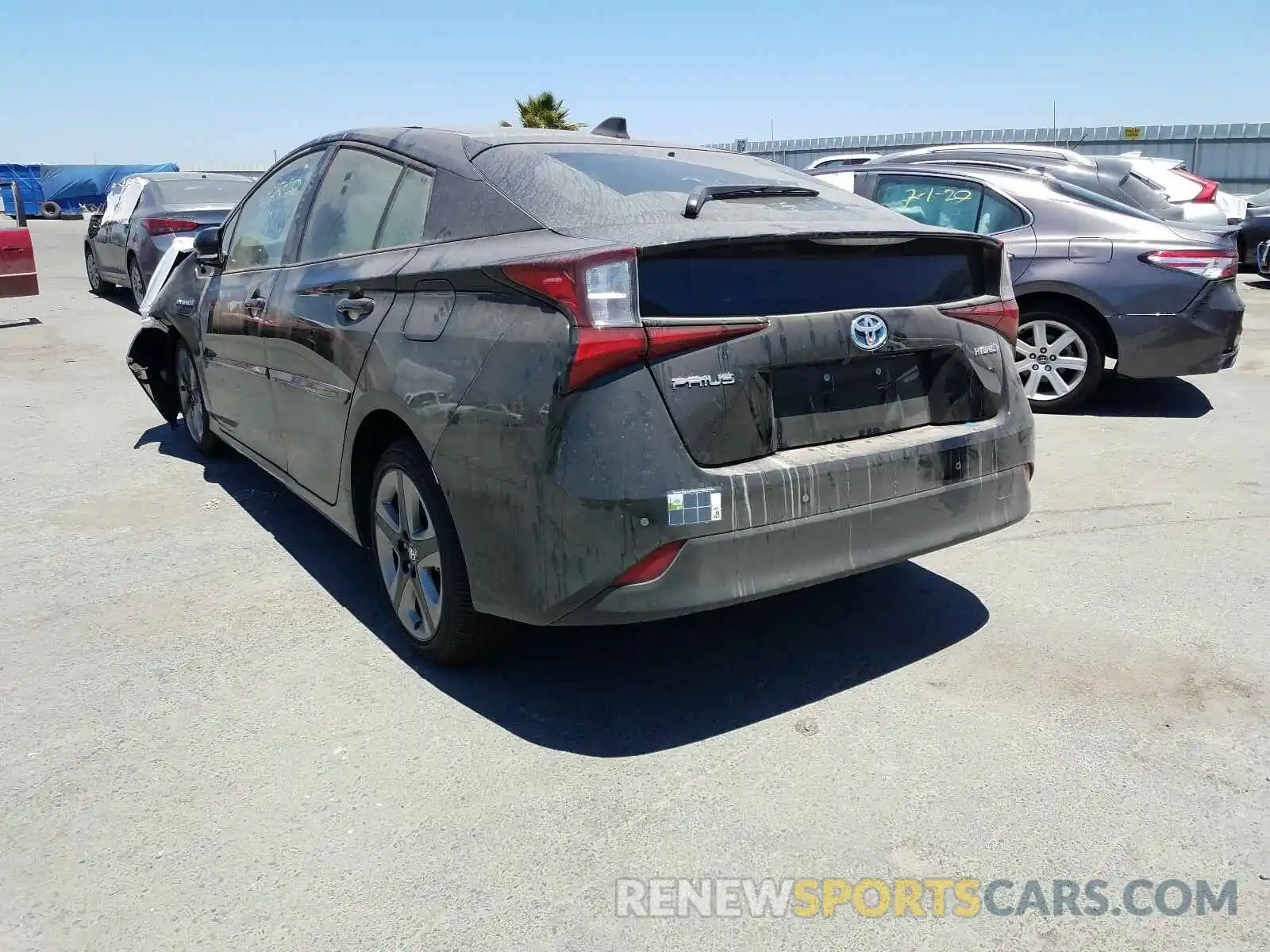 3 Photograph of a damaged car JTDKARFU7L3111913 TOYOTA PRIUS L 2020