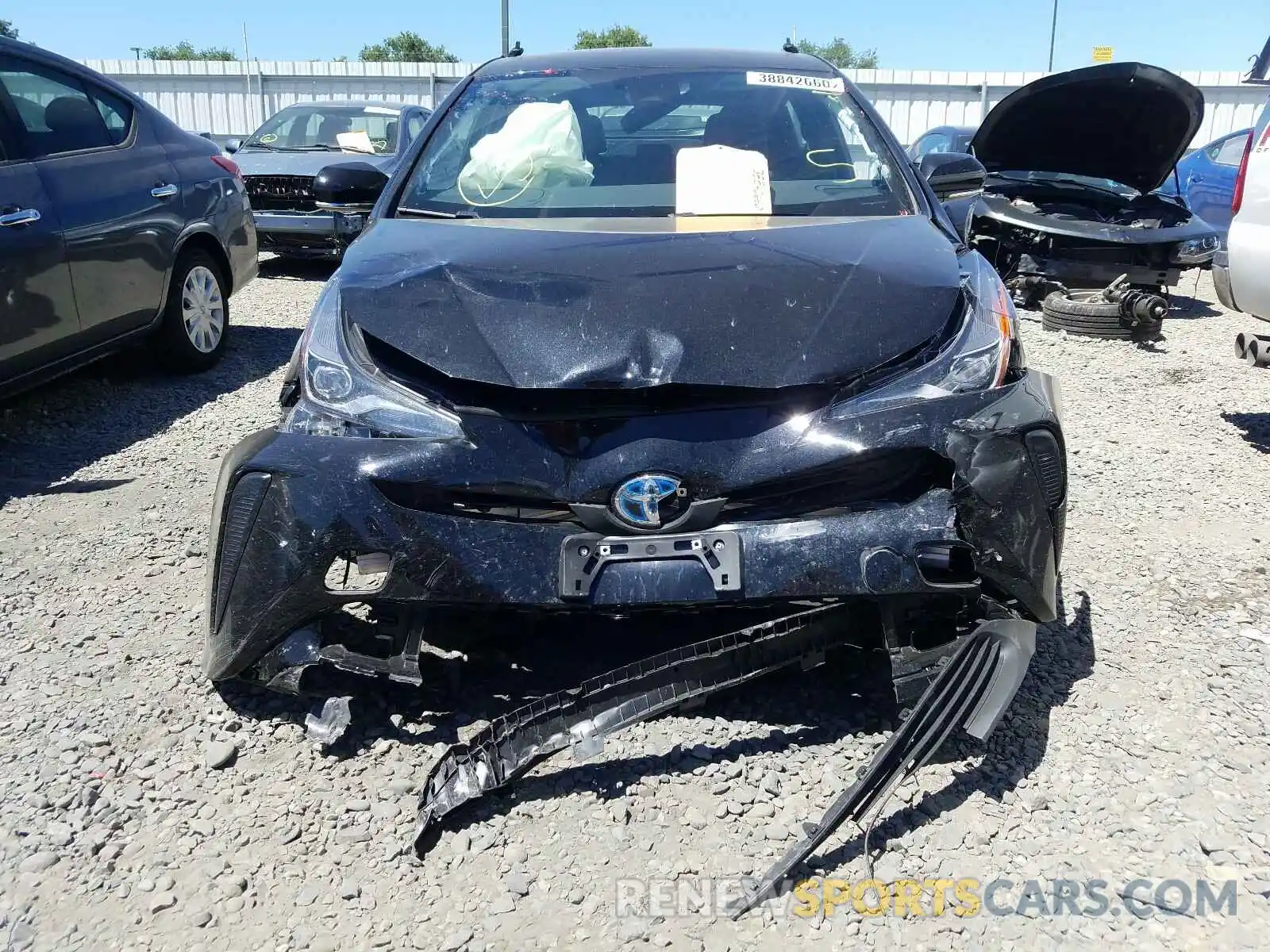 9 Photograph of a damaged car JTDKARFU8L3112147 TOYOTA PRIUS L 2020