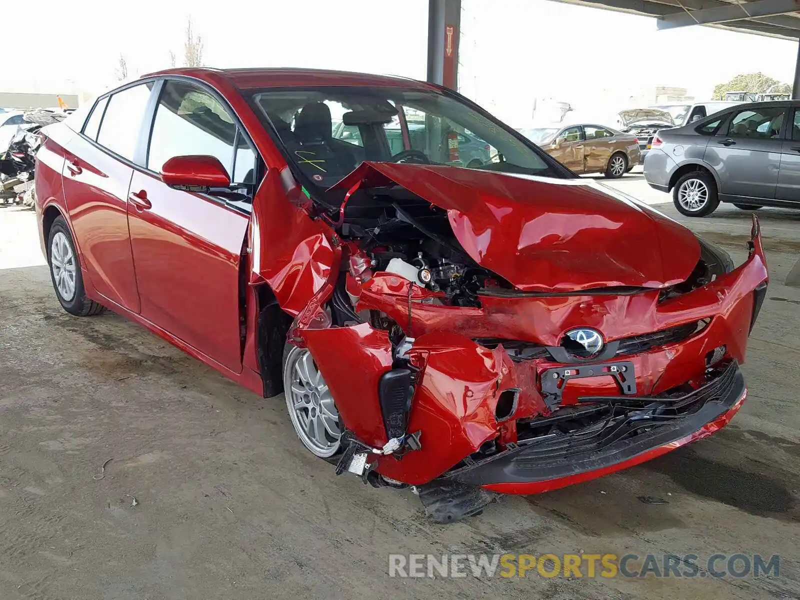 1 Photograph of a damaged car JTDKARFU9L3103456 TOYOTA PRIUS L 2020