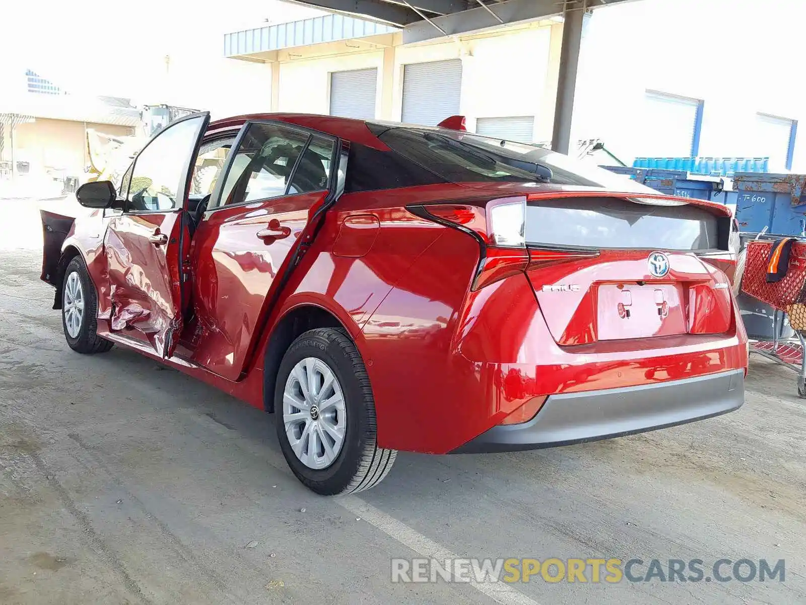 3 Photograph of a damaged car JTDKARFU9L3103456 TOYOTA PRIUS L 2020