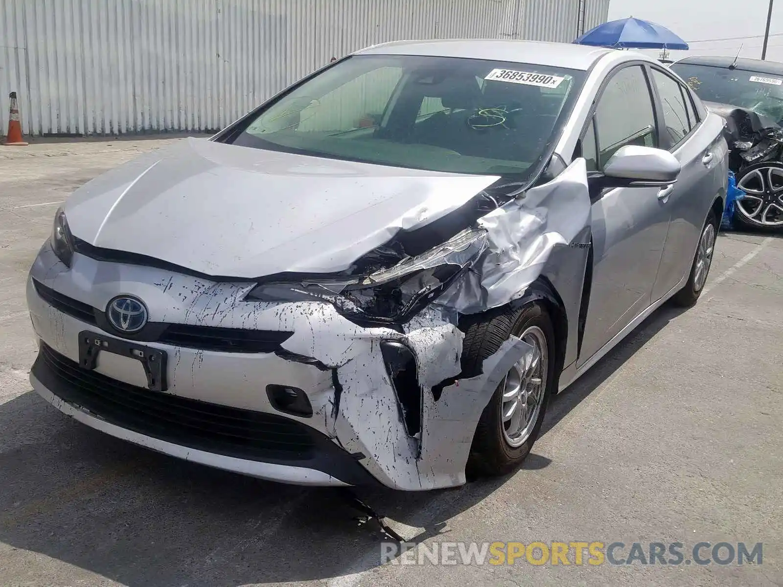 2 Фотография поврежденного автомобиля JTDKARFUXL3103448 TOYOTA PRIUS L 2020