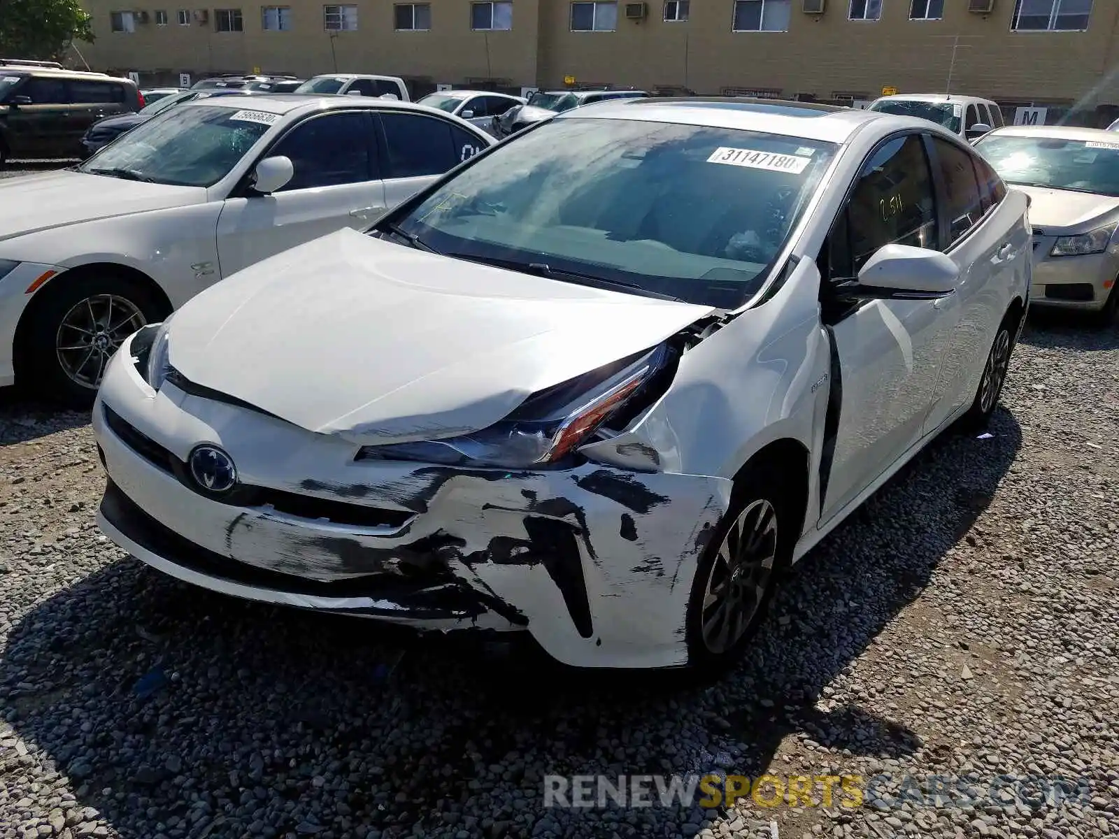 2 Photograph of a damaged car JTDKARFUXL3108228 TOYOTA PRIUS L 2020