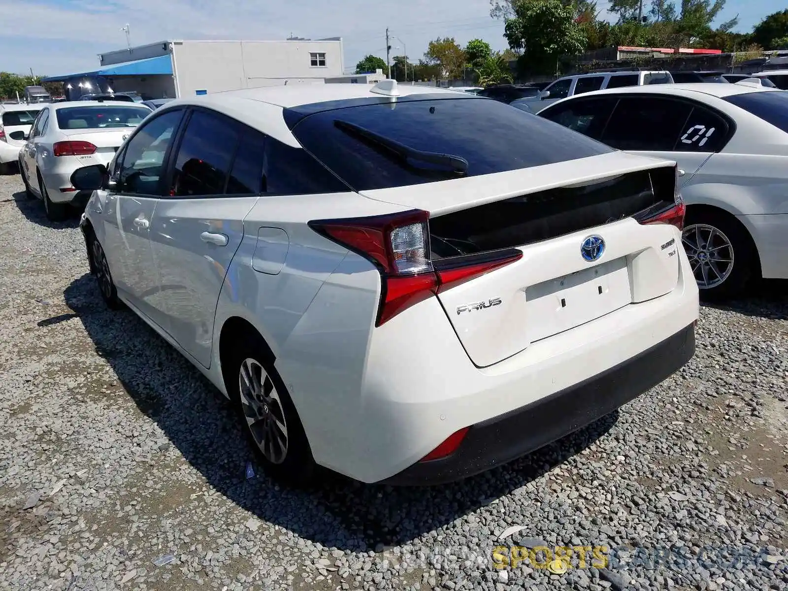 3 Photograph of a damaged car JTDKARFUXL3108228 TOYOTA PRIUS L 2020