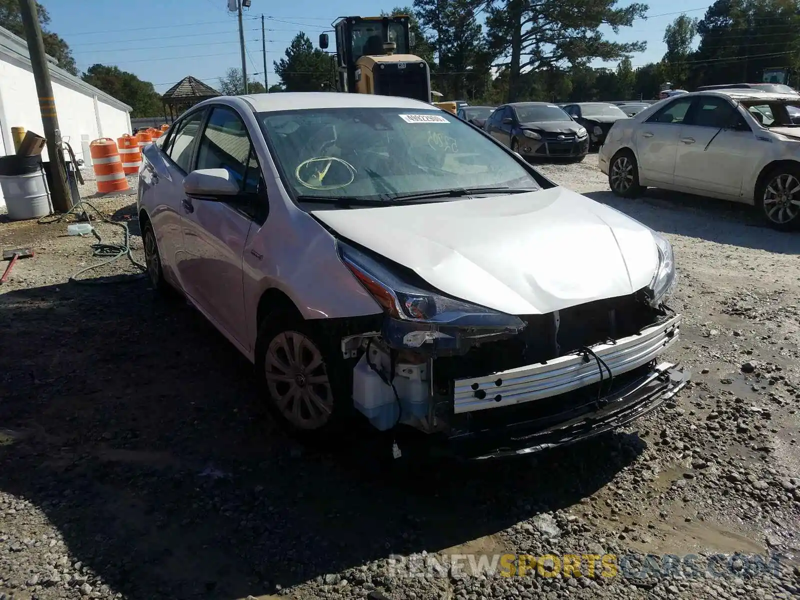 1 Photograph of a damaged car JTDKARFUXL3115115 TOYOTA PRIUS L 2020