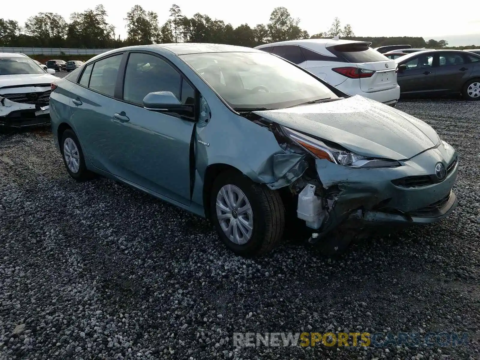 1 Photograph of a damaged car JTDKARFUXL3115406 TOYOTA PRIUS L 2020