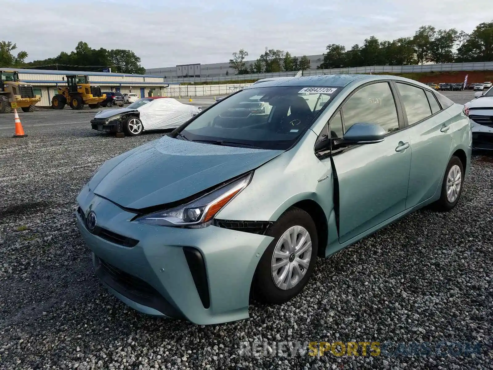 2 Фотография поврежденного автомобиля JTDKARFUXL3115406 TOYOTA PRIUS L 2020