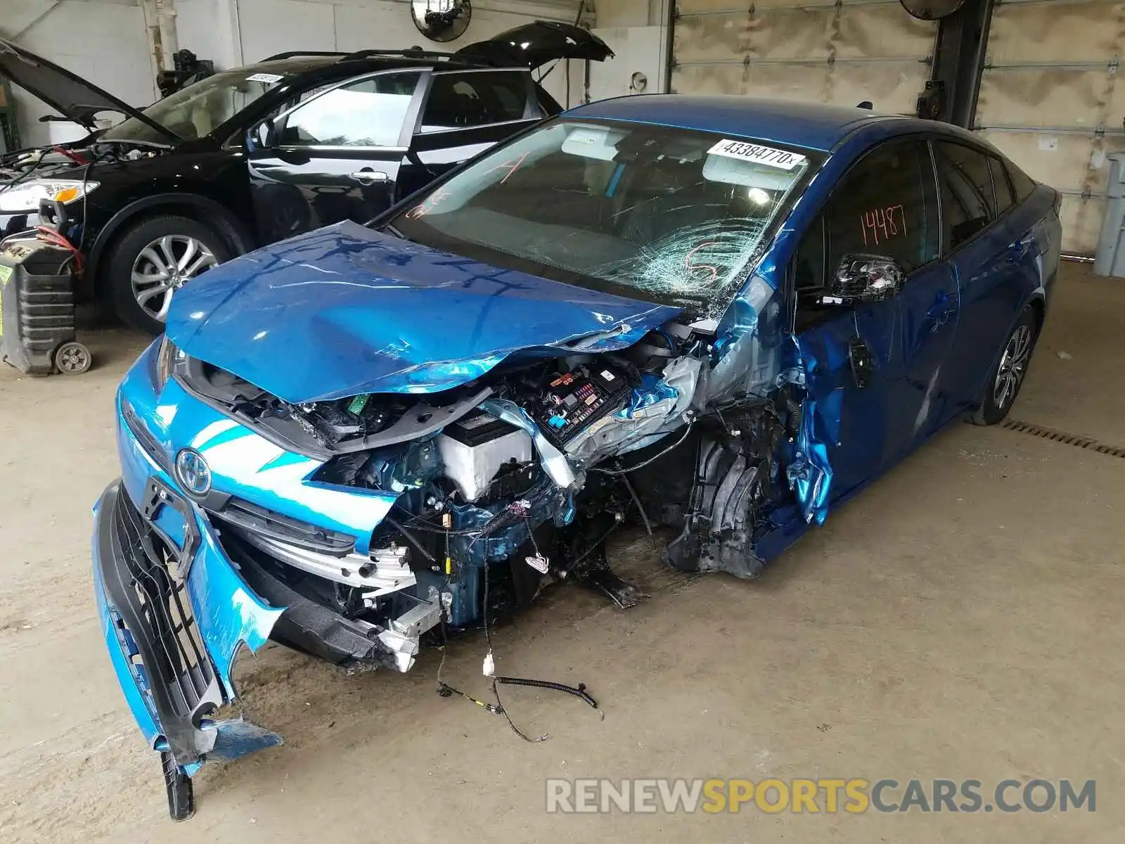 2 Photograph of a damaged car JTDL9RFU0L3016414 TOYOTA PRIUS LE 2020