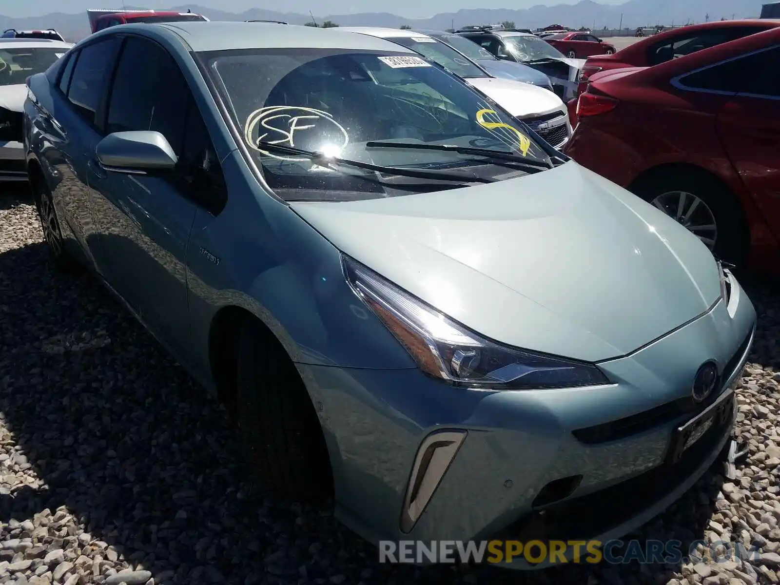 1 Photograph of a damaged car JTDL9RFU4L3014424 TOYOTA PRIUS LE 2020