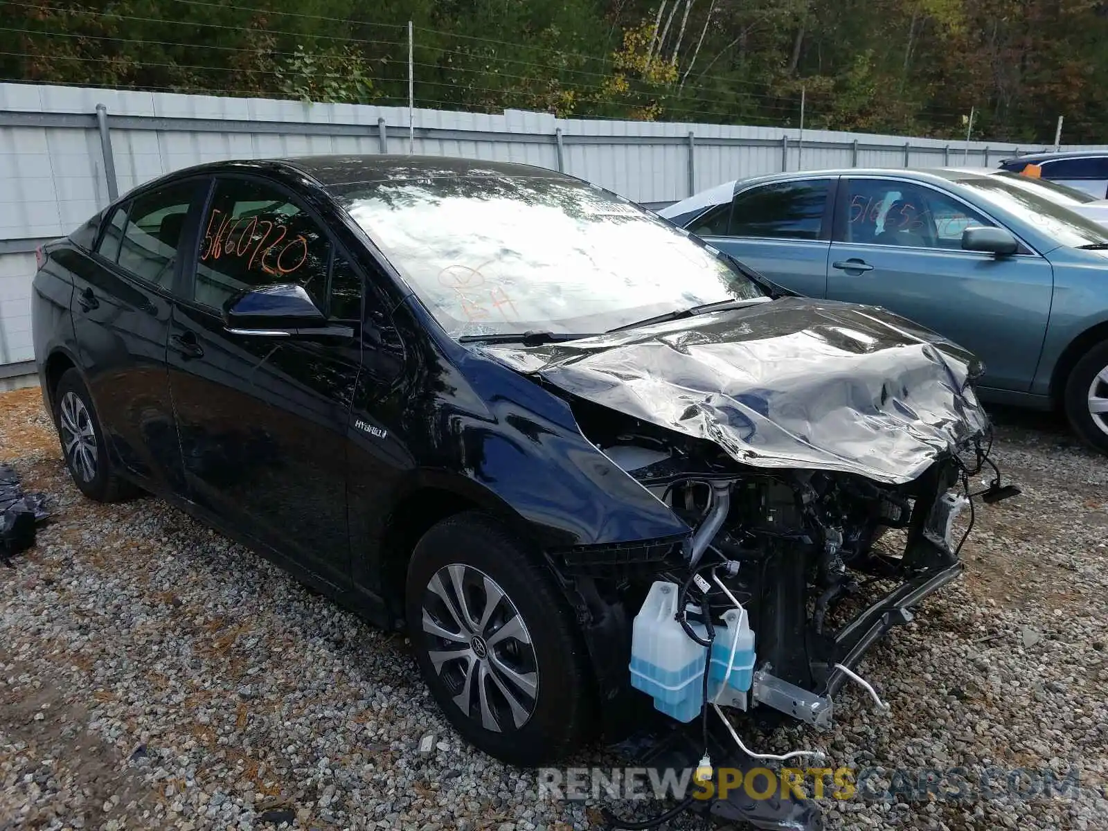 1 Photograph of a damaged car JTDL9RFU4L3017792 TOYOTA PRIUS LE 2020