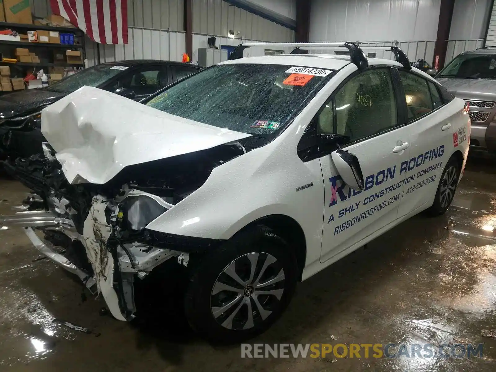 2 Photograph of a damaged car JTDL9RFU4L3017985 TOYOTA PRIUS LE 2020