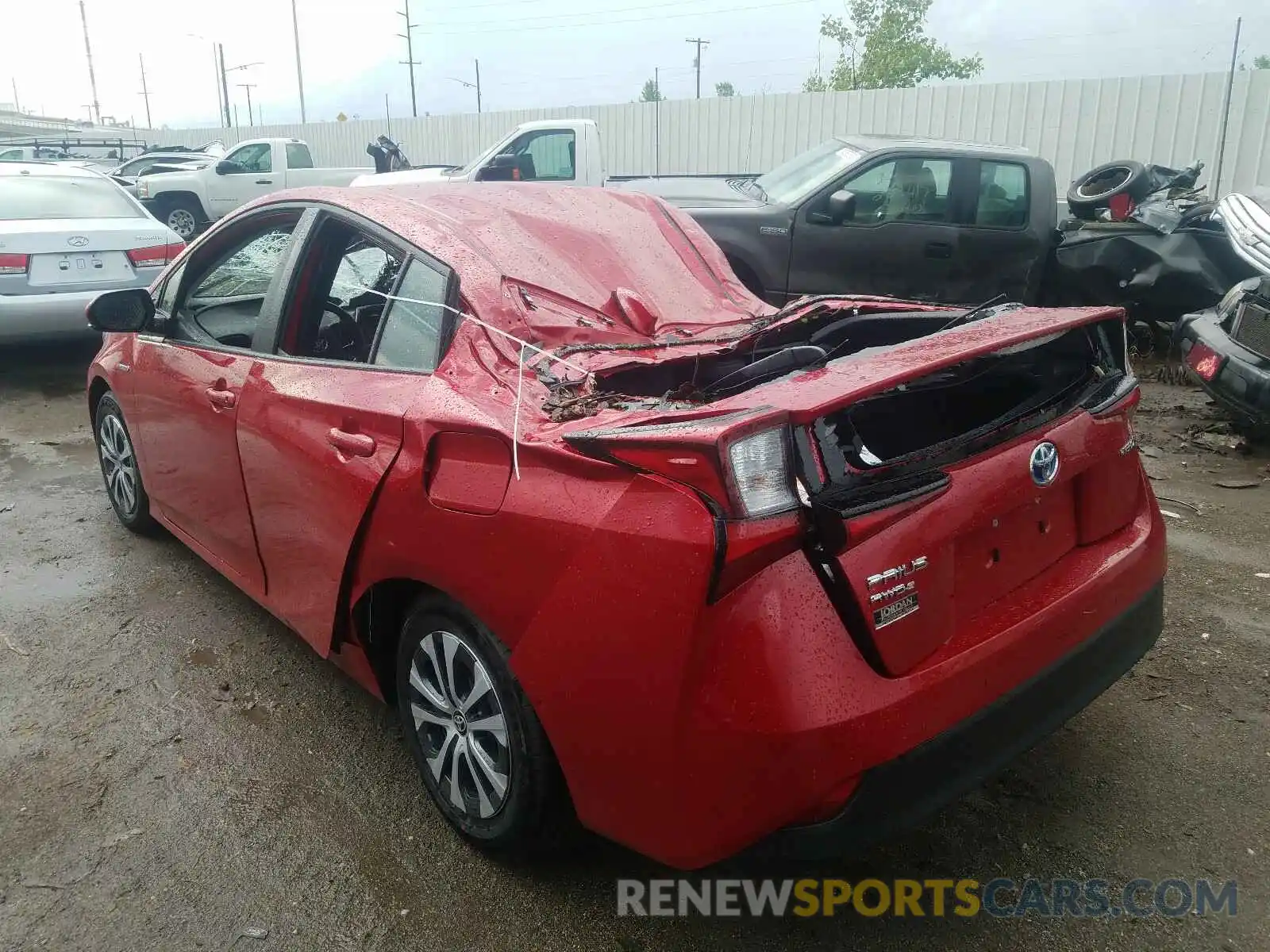 3 Photograph of a damaged car JTDL9RFU8L3019786 TOYOTA PRIUS LE 2020