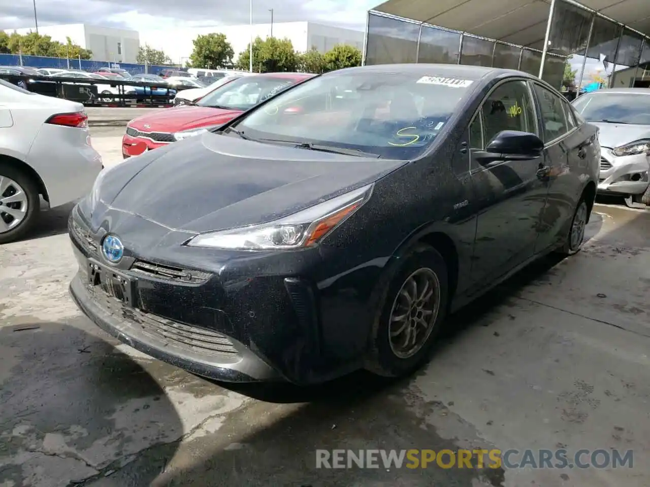 2 Photograph of a damaged car JTDKAMFU0N3154575 TOYOTA PRIUS NIGH 2022