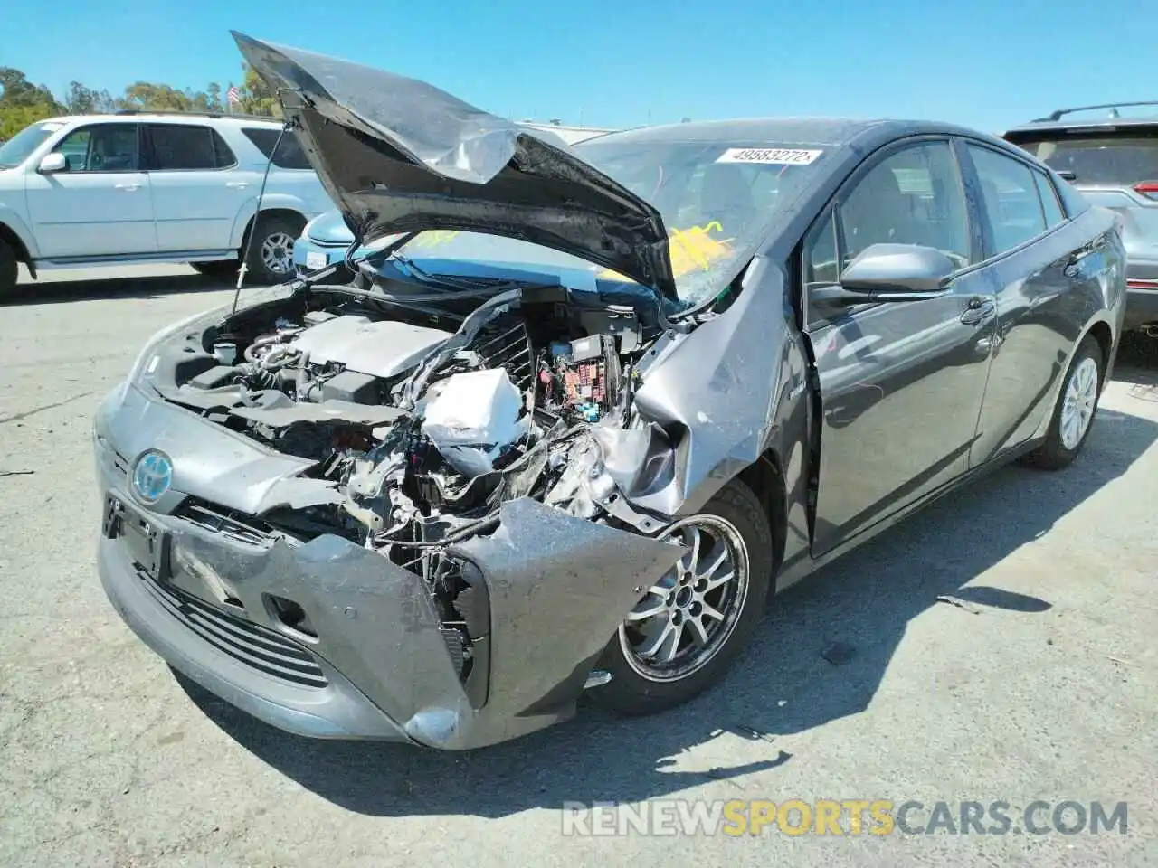 2 Photograph of a damaged car JTDKAMFU0N3154785 TOYOTA PRIUS NIGH 2022