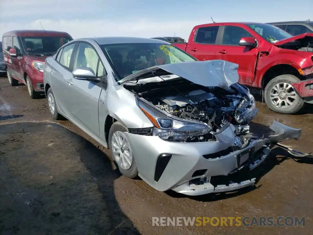 1 Photograph of a damaged car JTDKAMFU0N3160571 TOYOTA PRIUS NIGH 2022