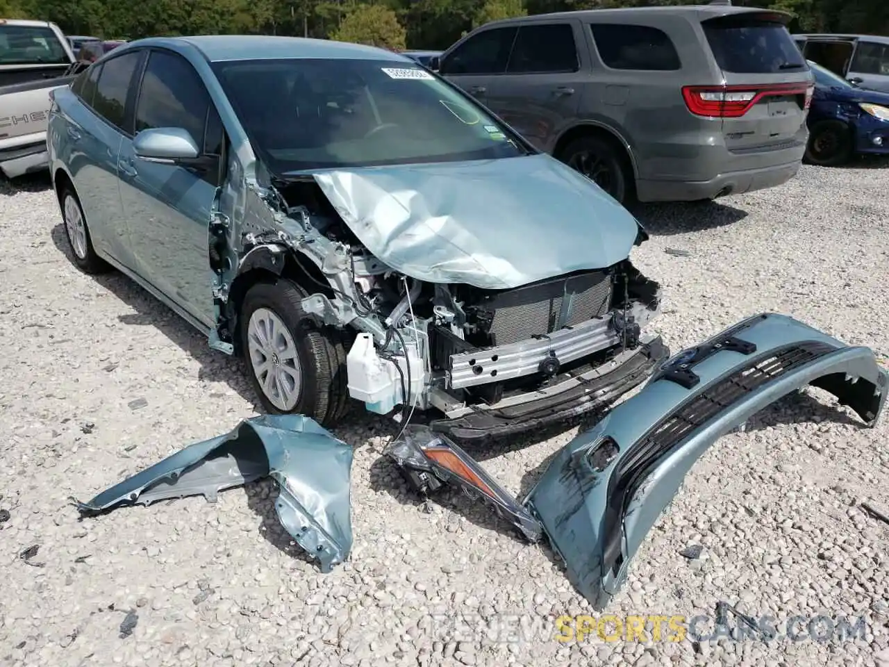 1 Photograph of a damaged car JTDKAMFU0N3164605 TOYOTA PRIUS NIGH 2022