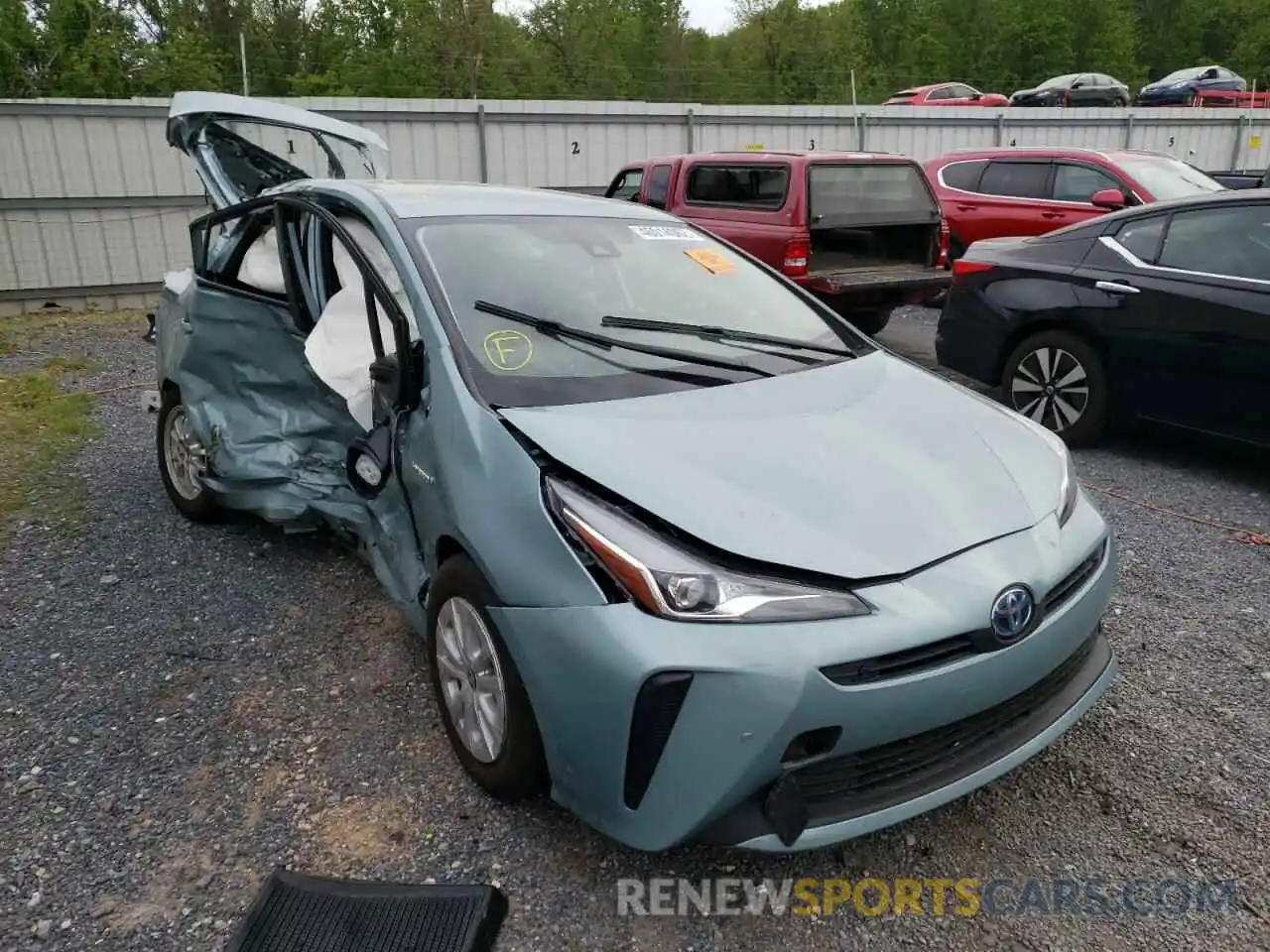 1 Photograph of a damaged car JTDKAMFU0N3168363 TOYOTA PRIUS NIGH 2022