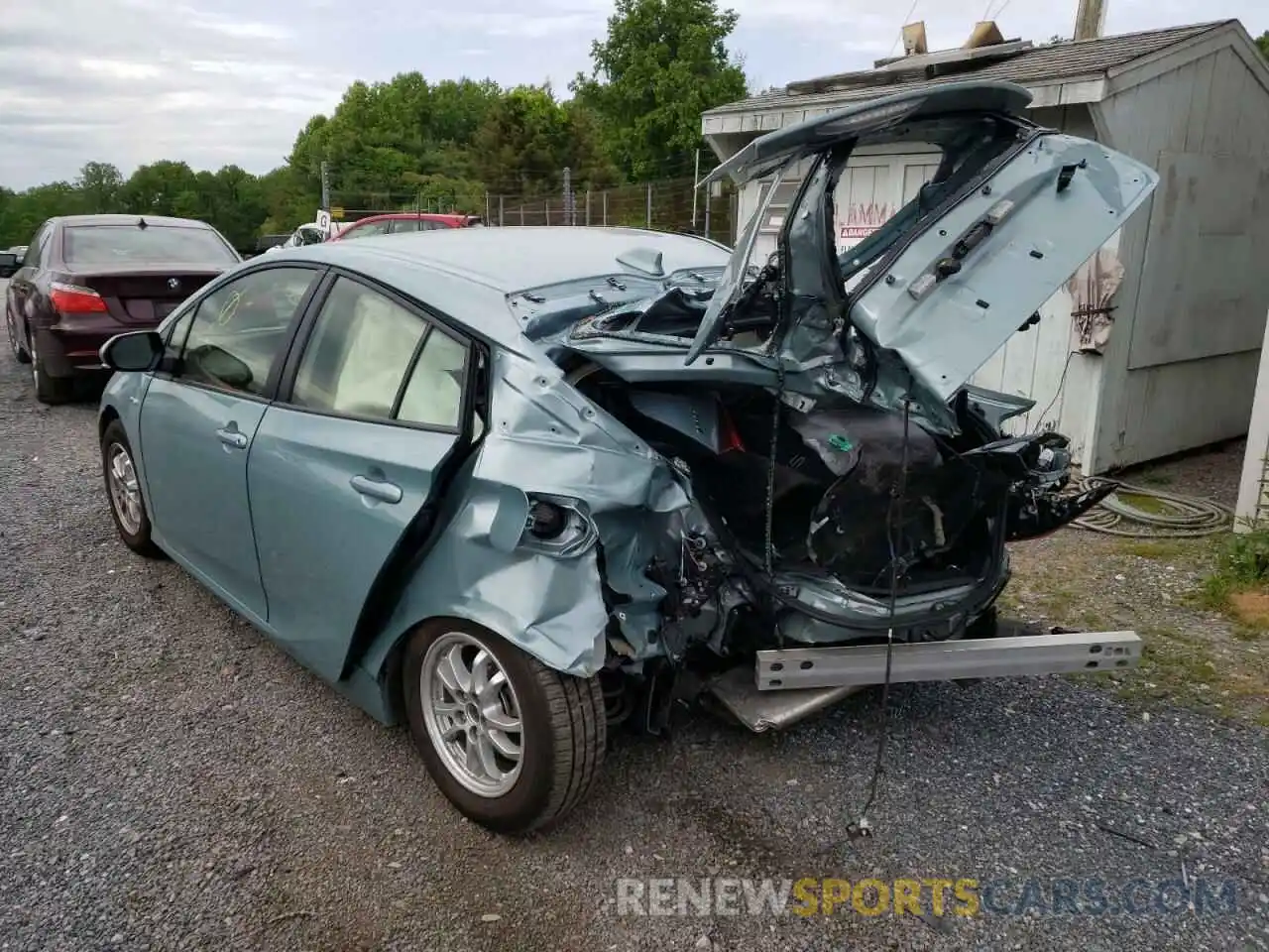 3 Photograph of a damaged car JTDKAMFU0N3168363 TOYOTA PRIUS NIGH 2022