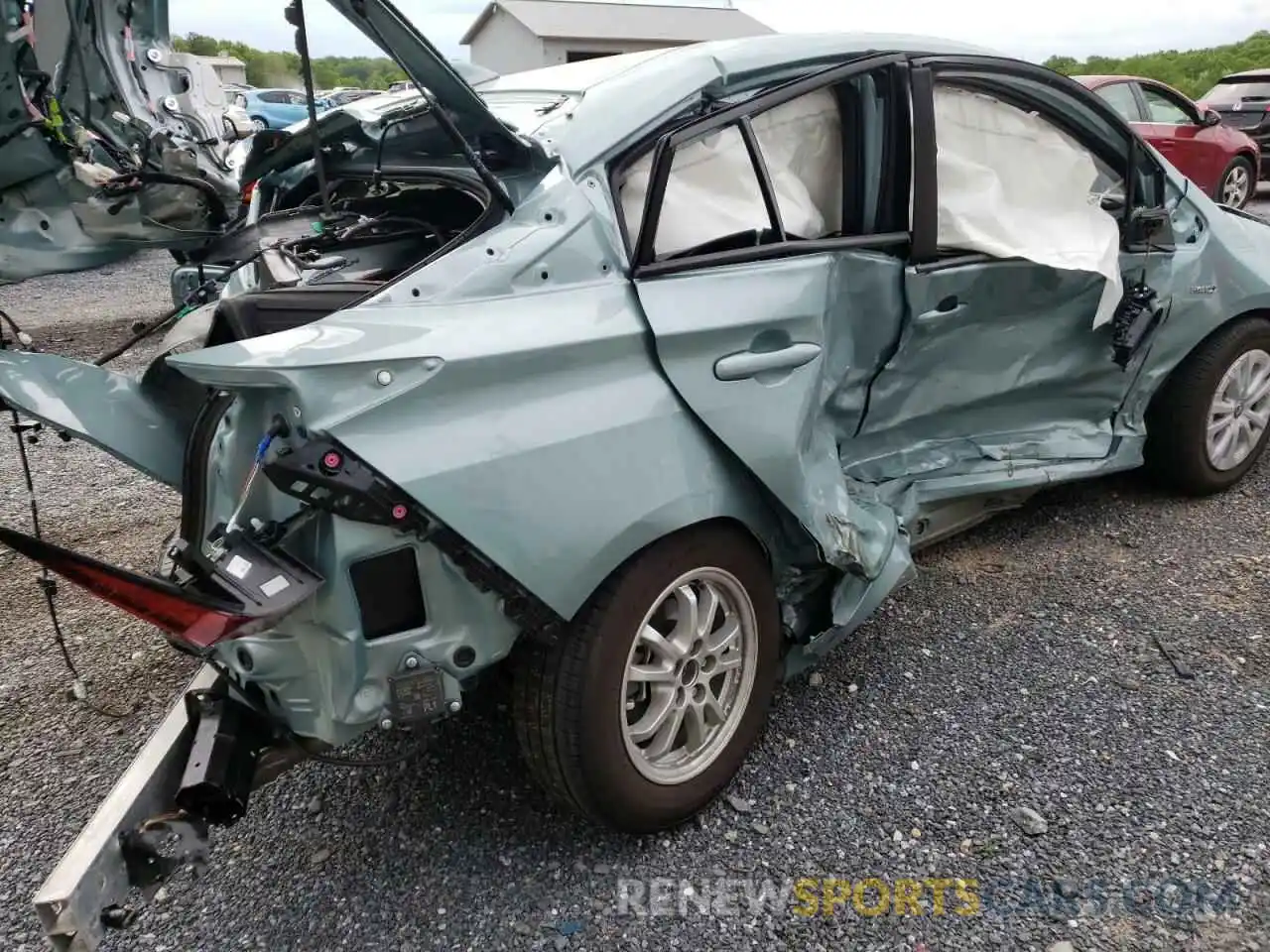 9 Photograph of a damaged car JTDKAMFU0N3168363 TOYOTA PRIUS NIGH 2022