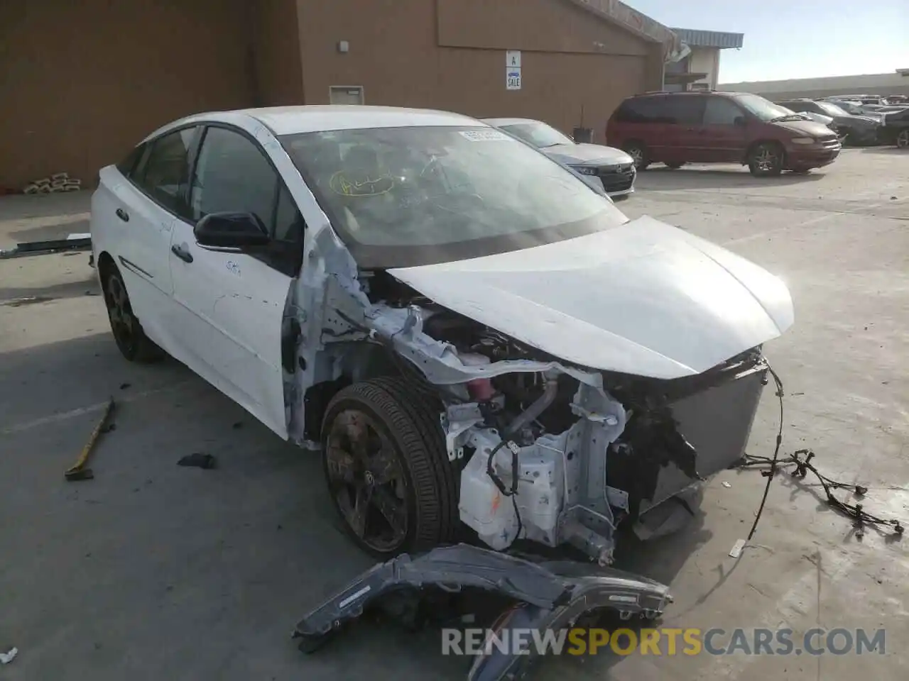 1 Photograph of a damaged car JTDKAMFU0N3172395 TOYOTA PRIUS NIGH 2022