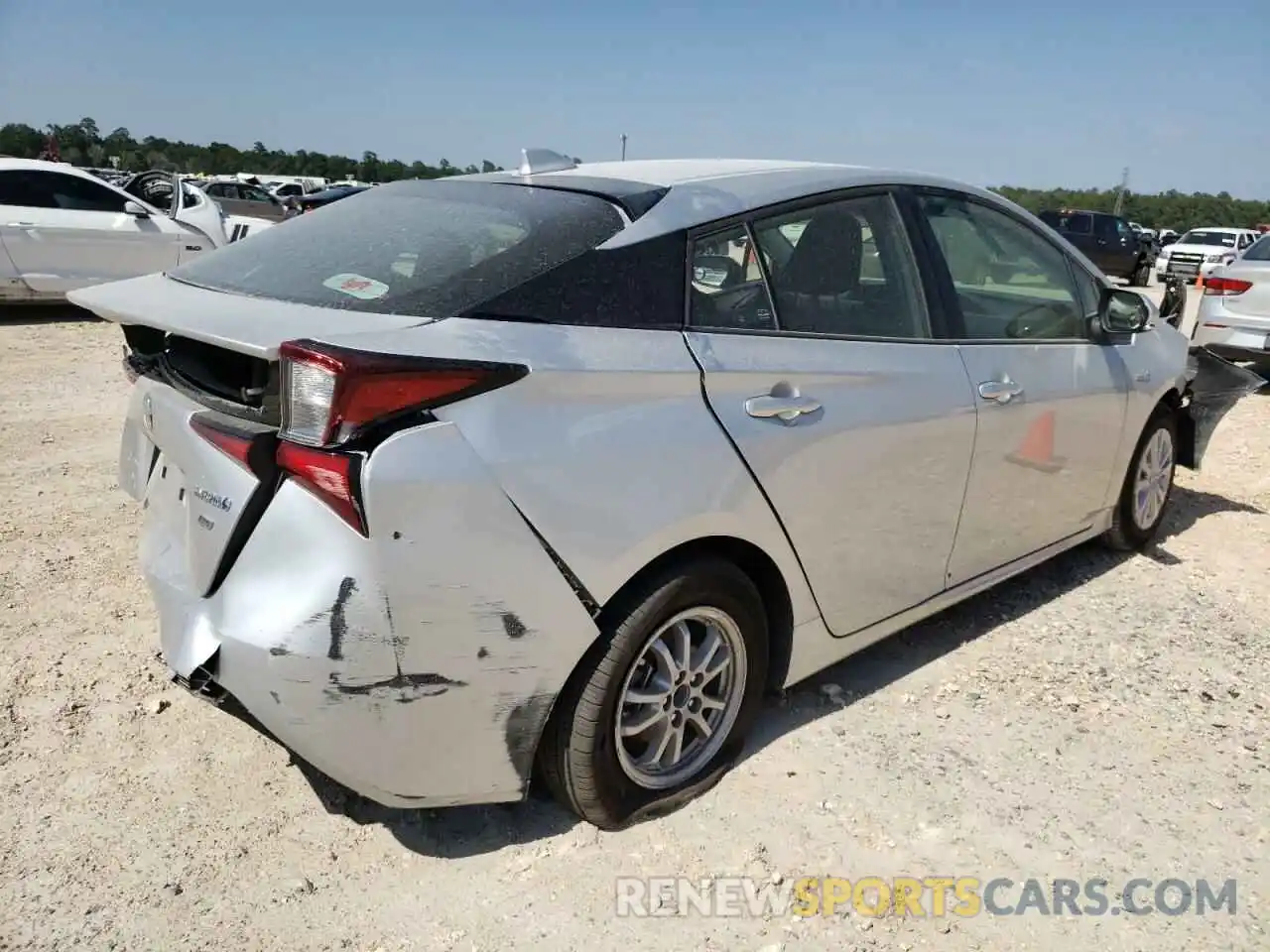 4 Photograph of a damaged car JTDKAMFU1N3160773 TOYOTA PRIUS NIGH 2022