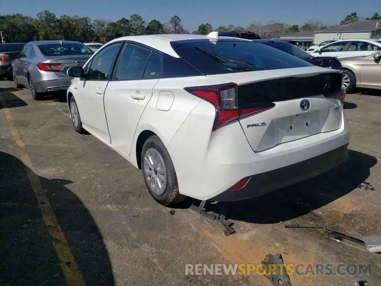 3 Photograph of a damaged car JTDKAMFU1N3163107 TOYOTA PRIUS NIGH 2022