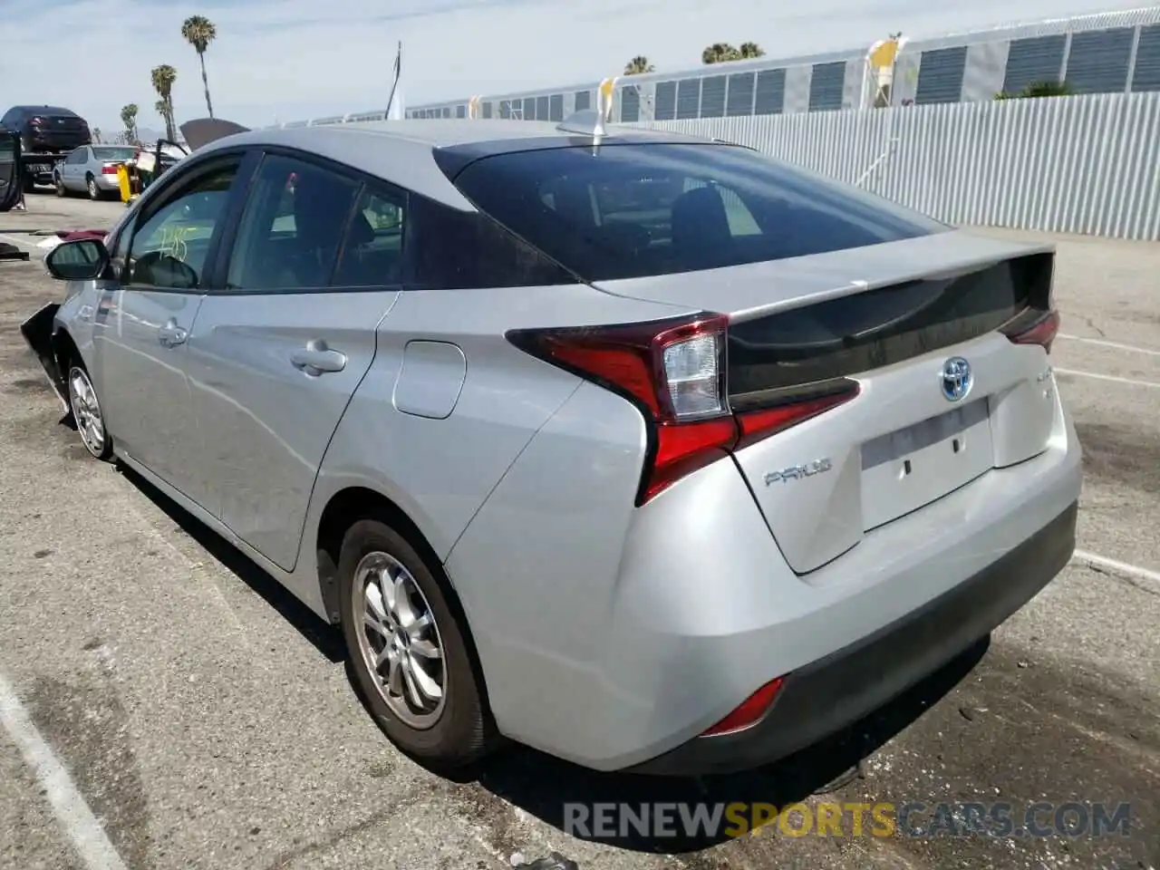 3 Photograph of a damaged car JTDKAMFU2N3161348 TOYOTA PRIUS NIGH 2022