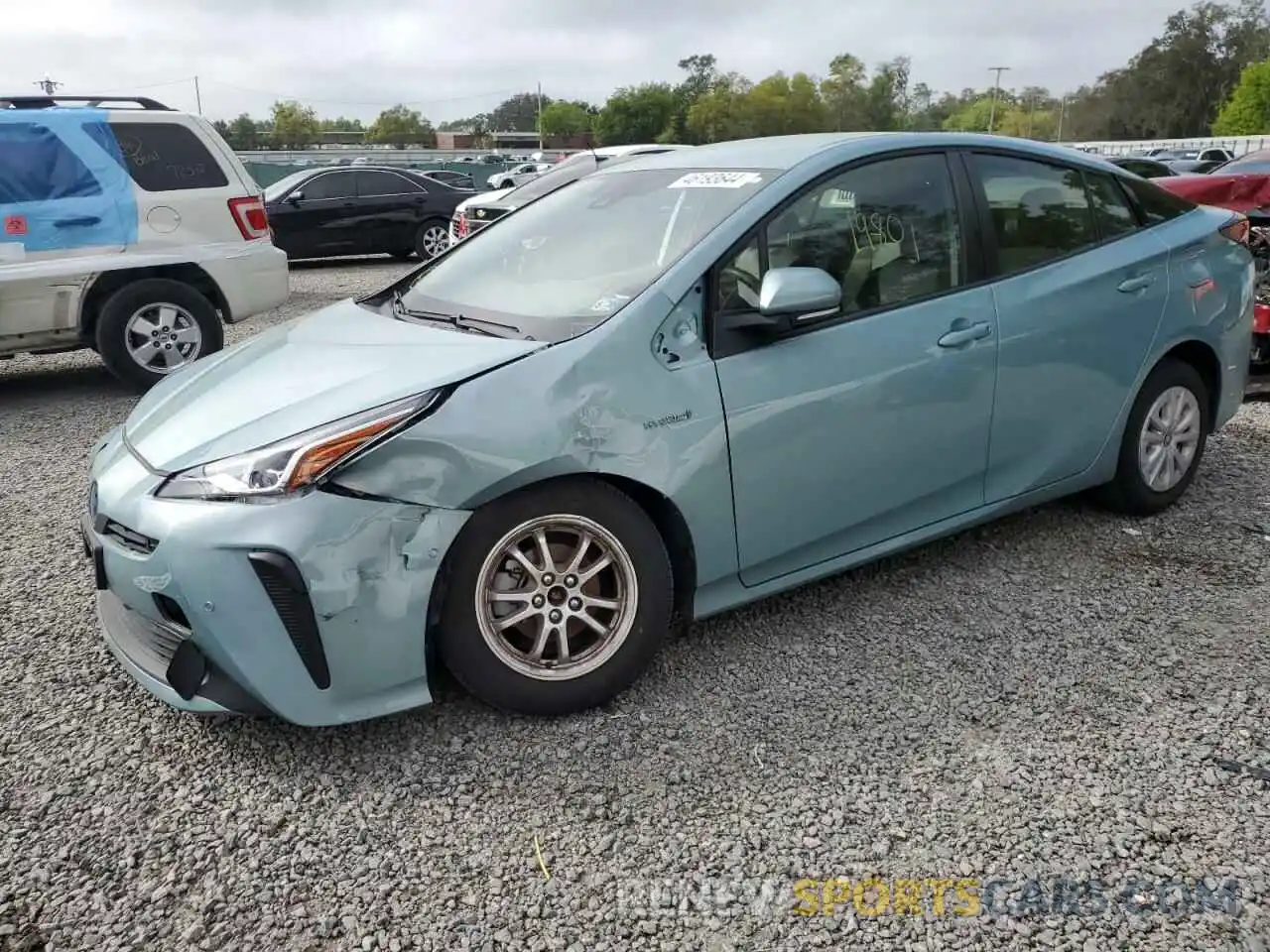 1 Photograph of a damaged car JTDKAMFU3N3153470 TOYOTA PRIUS NIGH 2022