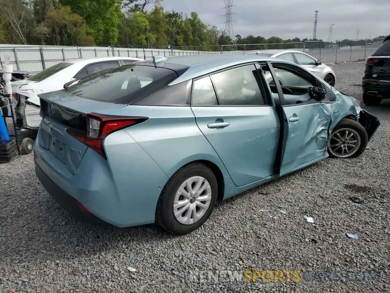 3 Photograph of a damaged car JTDKAMFU3N3153470 TOYOTA PRIUS NIGH 2022