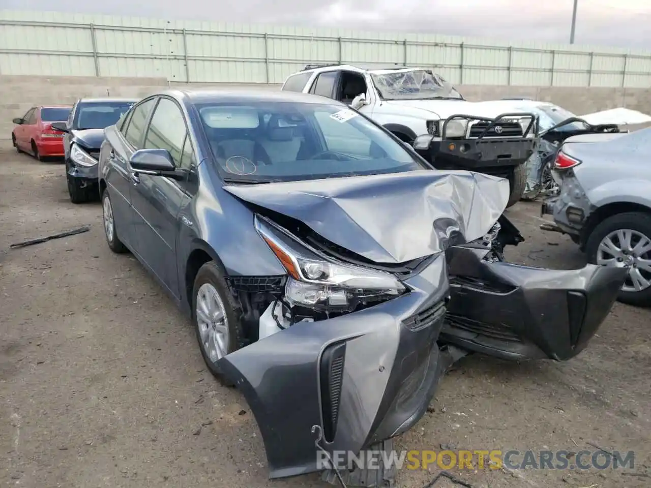 1 Photograph of a damaged car JTDKAMFU3N3153632 TOYOTA PRIUS NIGH 2022