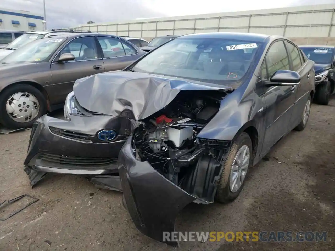 2 Photograph of a damaged car JTDKAMFU3N3153632 TOYOTA PRIUS NIGH 2022