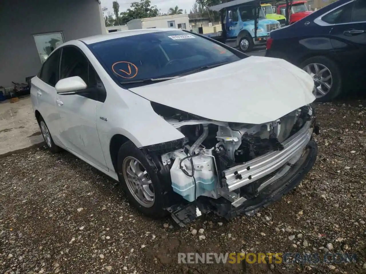 1 Photograph of a damaged car JTDKAMFU3N3155378 TOYOTA PRIUS NIGH 2022